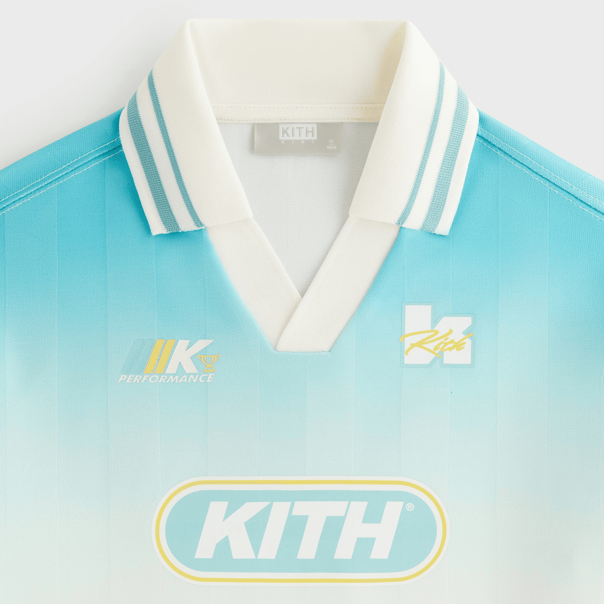 Kith Kids Gradient Soccer Polo - Dusty Aqua — Image 3
