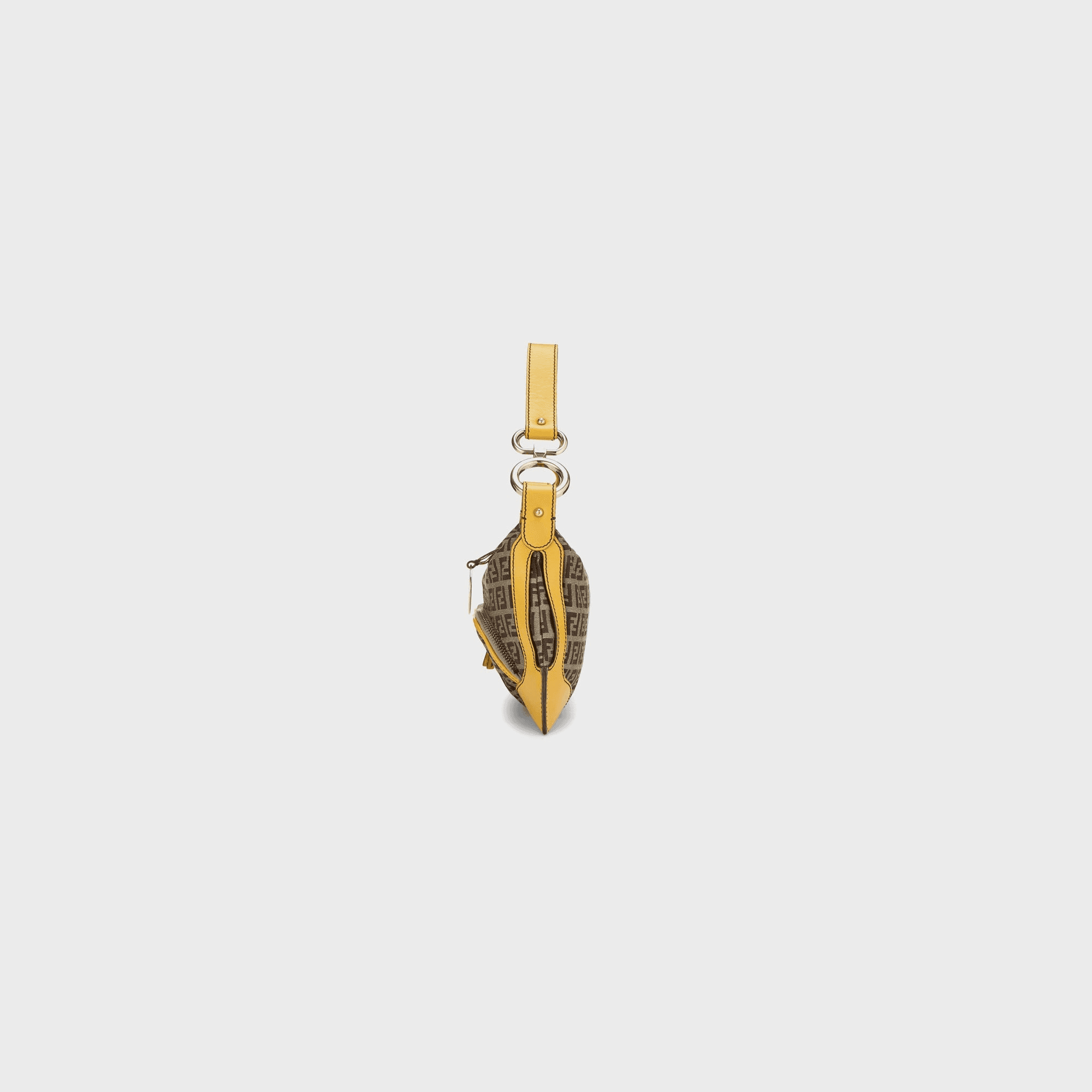 WGACA Fendi Zucchino Chef Pocket Shoulder Small - Yellow / Brown — Image 4