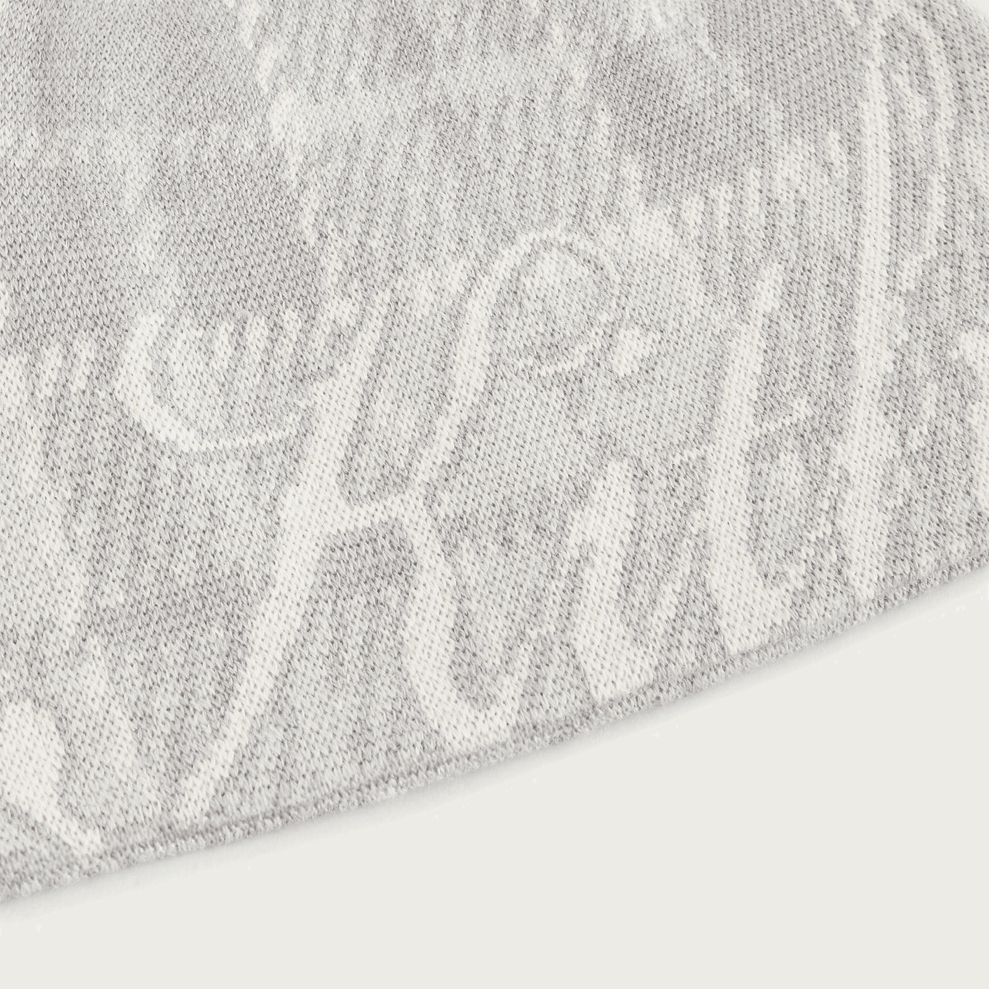 Kith Women Oversize Gingham Cuffless Jacquard Beanie - Rocket — Image 2