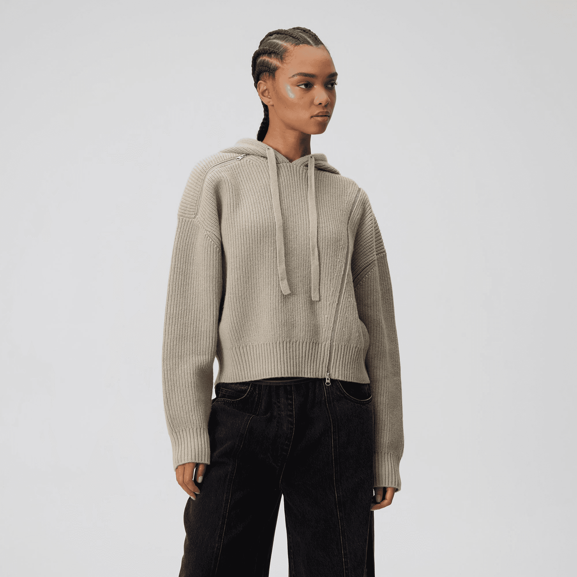 Kith Women Juni Zipper Sweater Hoodie - Pacify — Image 6
