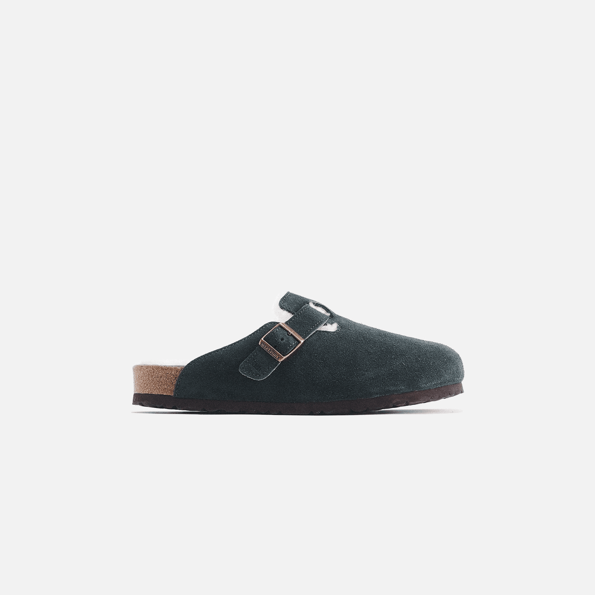 Kith Women for Birkenstock Boston Shearling - Scarab Green — Image 9