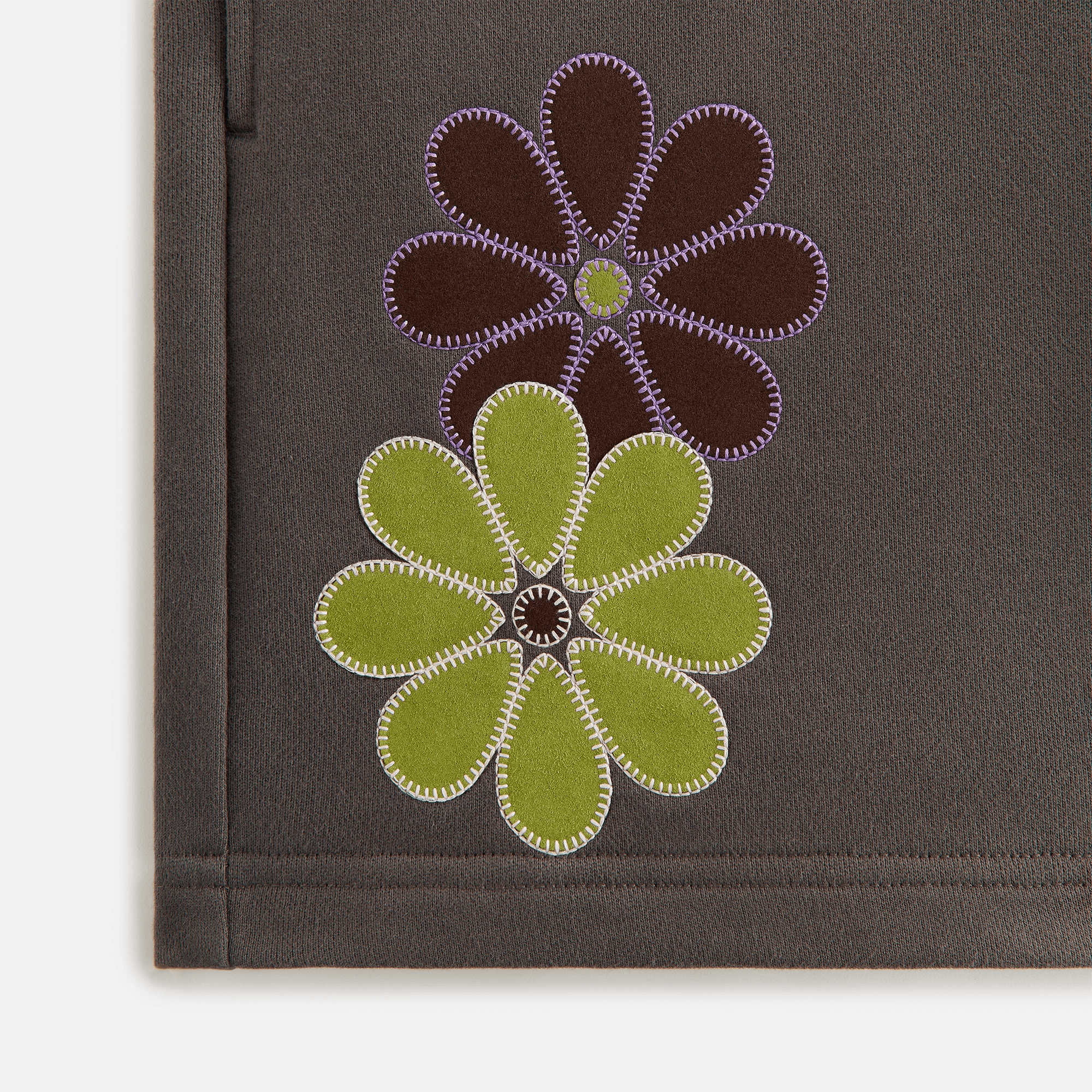 Kith Women Rayne Floral Sweatshort - Hematite — Image 2