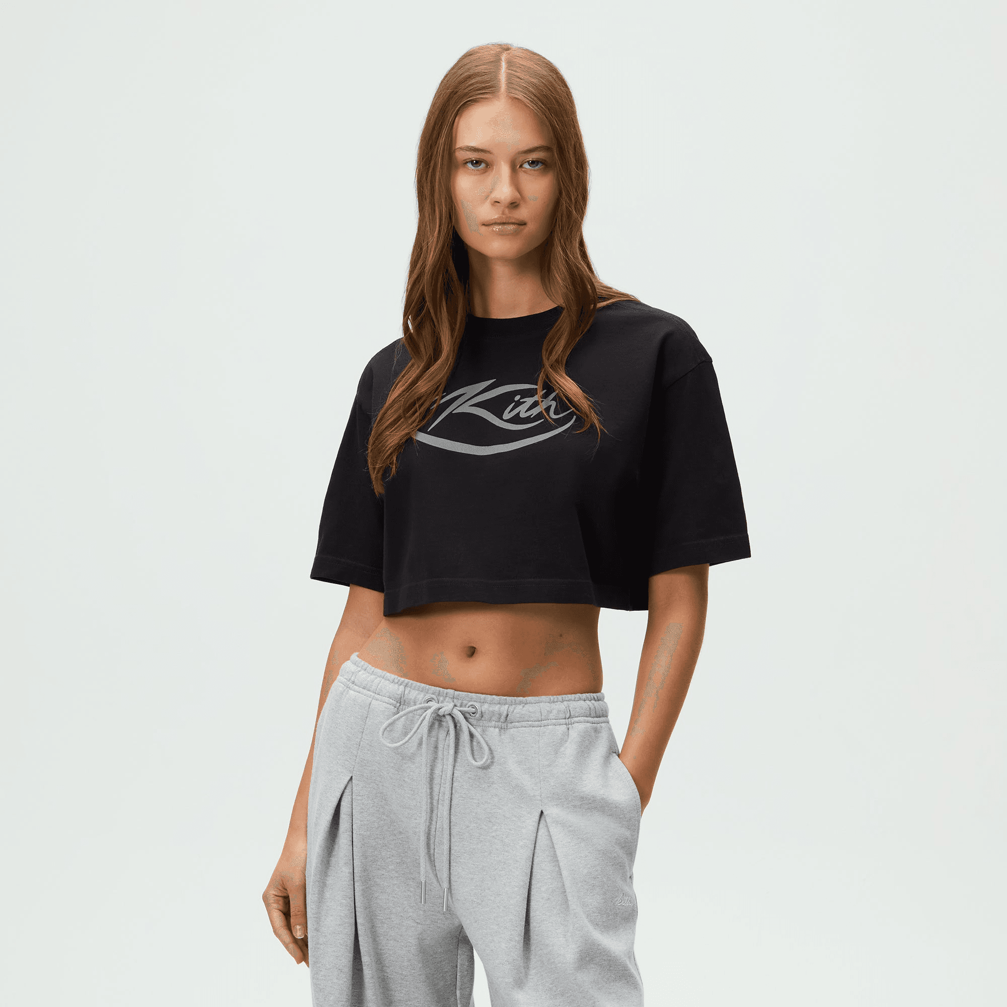 Kith Women Fei Reflective Logo Tee - Black — Image 4