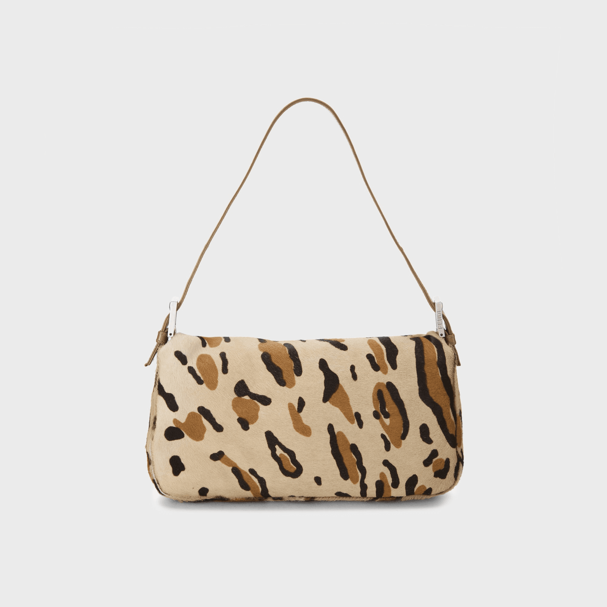 WGACA Fendi Pony Hair Baguette - Brown Leopard Print — Image 2