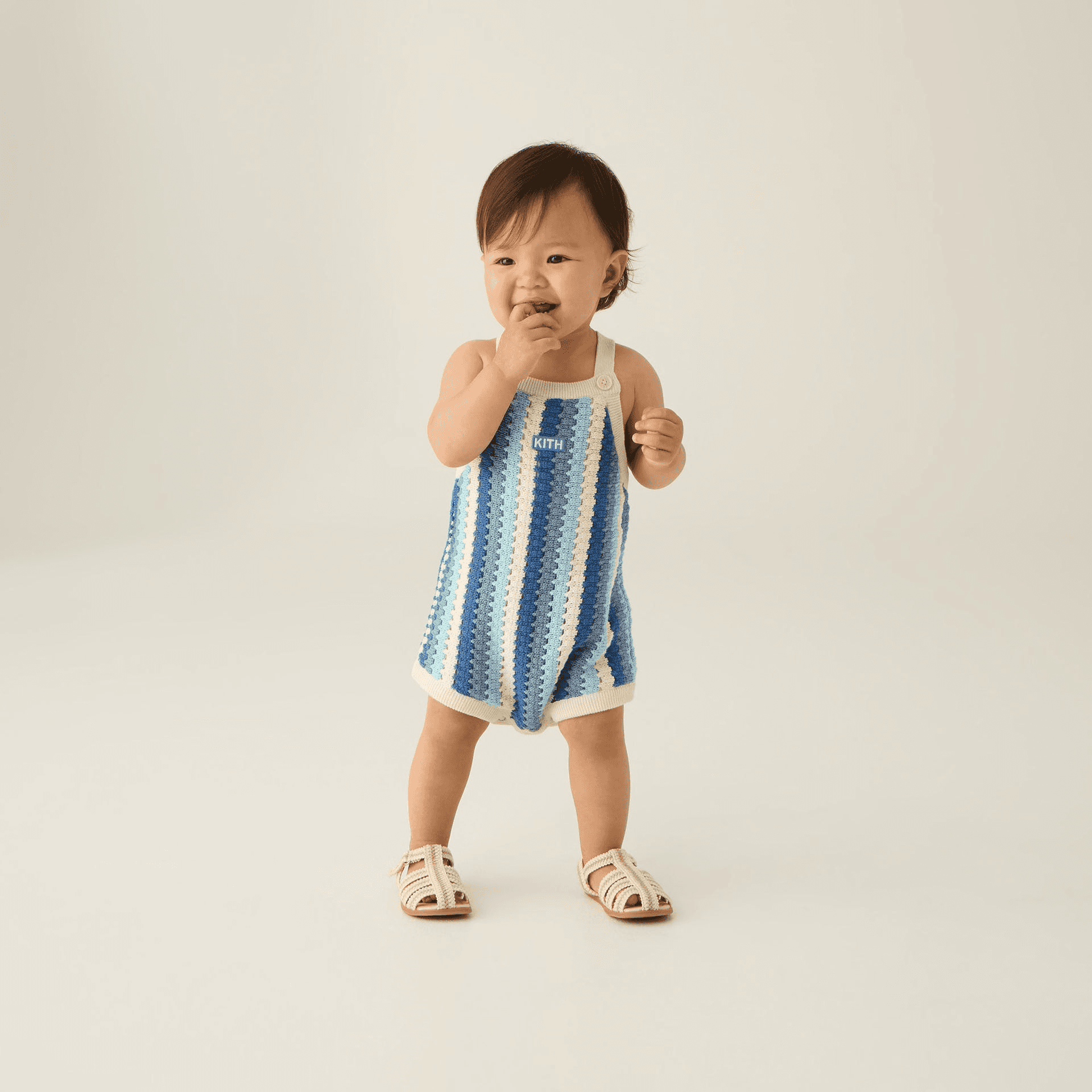 Kith Baby Open Knit Romper - Blue Skies — Image 6