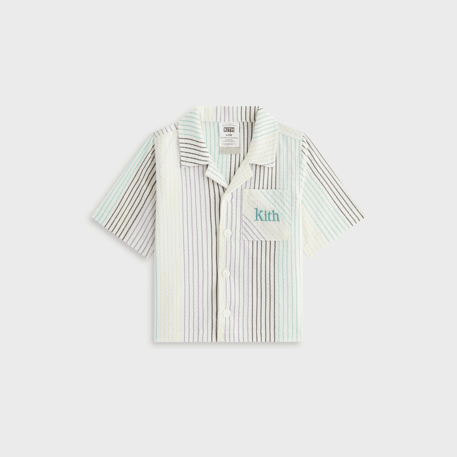 Kith Baby Striped Thompson Camp Shirt - Mykonos — Image 4