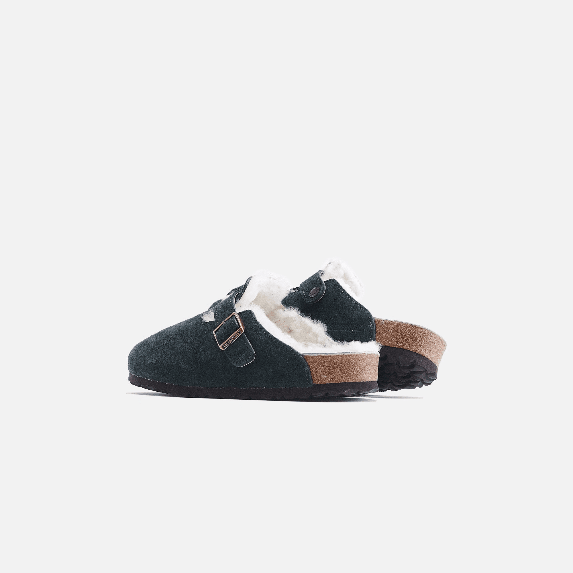 Kith Women for Birkenstock Boston Shearling - Scarab Green — Image 6