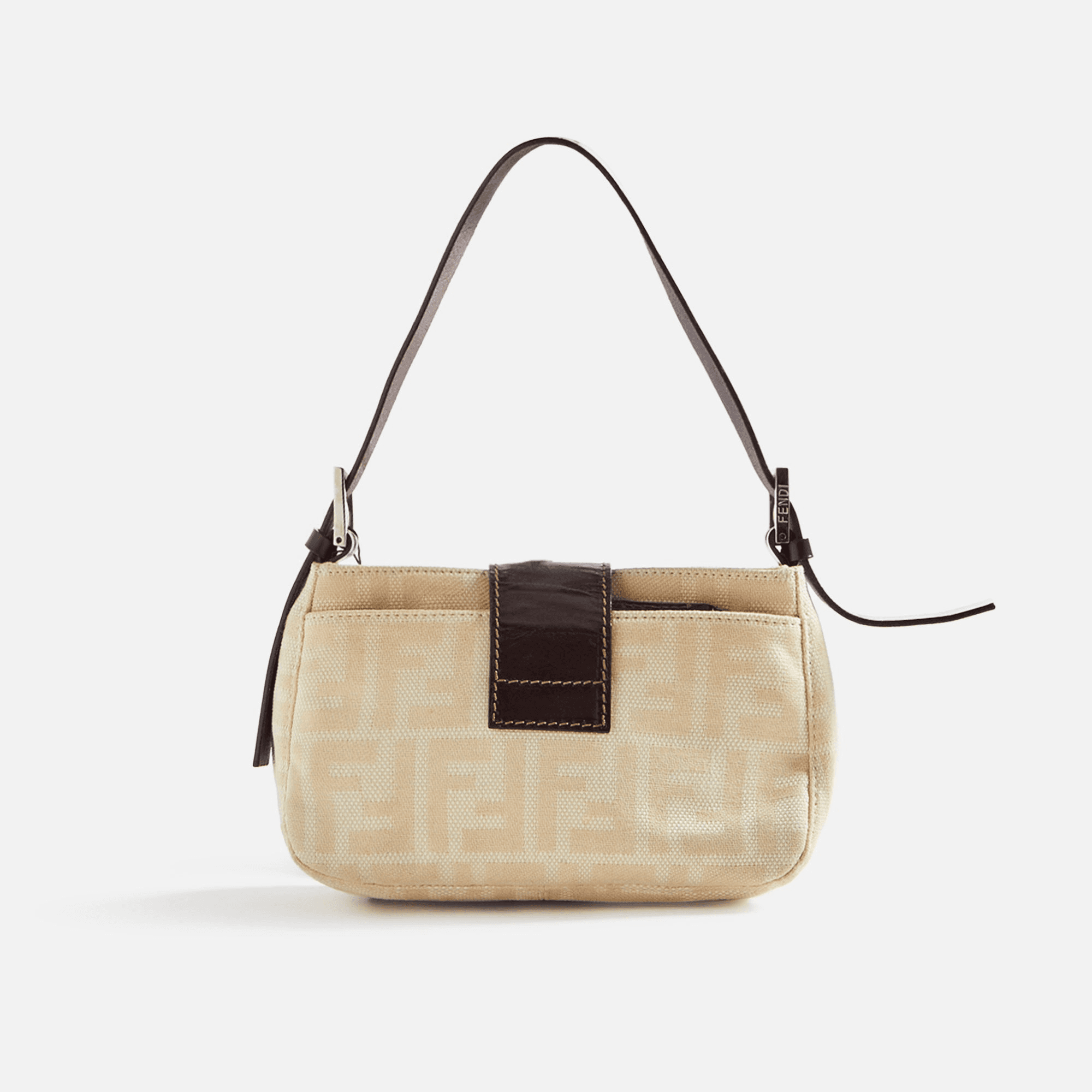 WGACA Fendi Zucca Shoulder Bag - Beige — Image 2