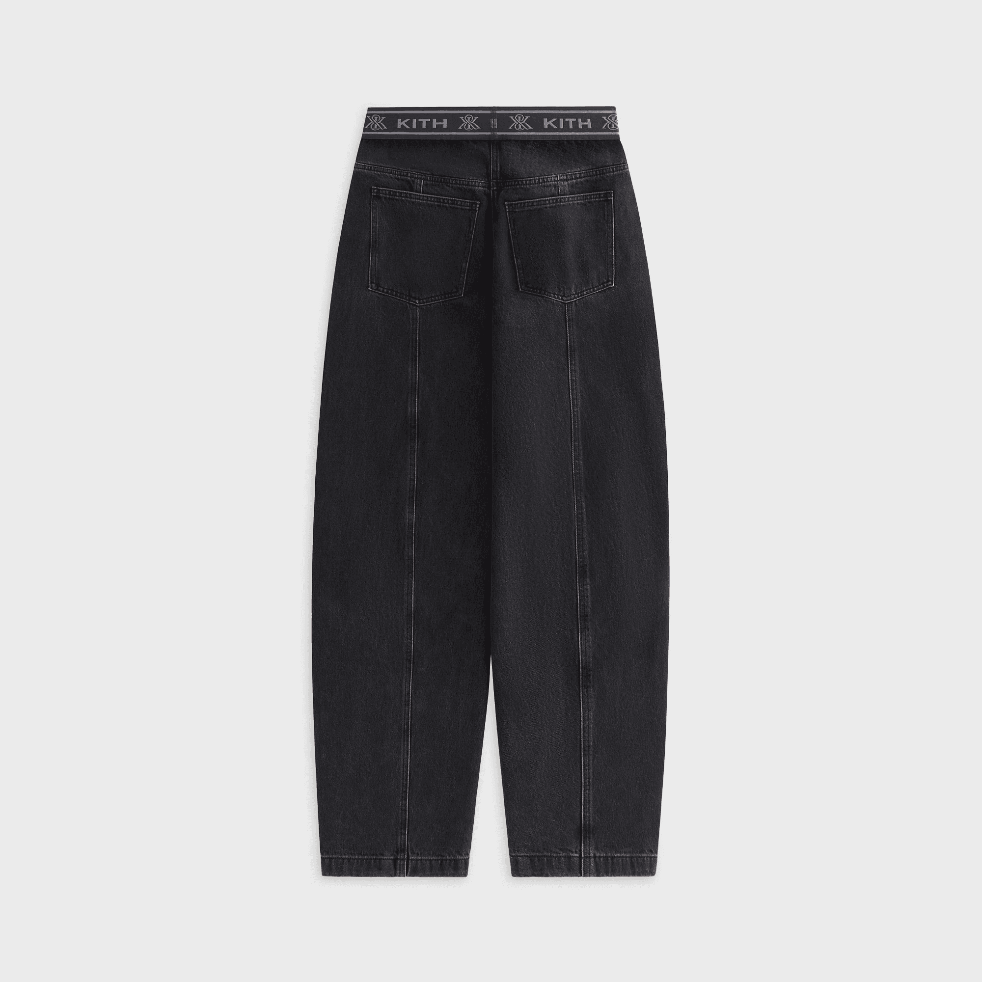 Kith Women Dana Logo Denim Pant - Xavier Wash — Image 5