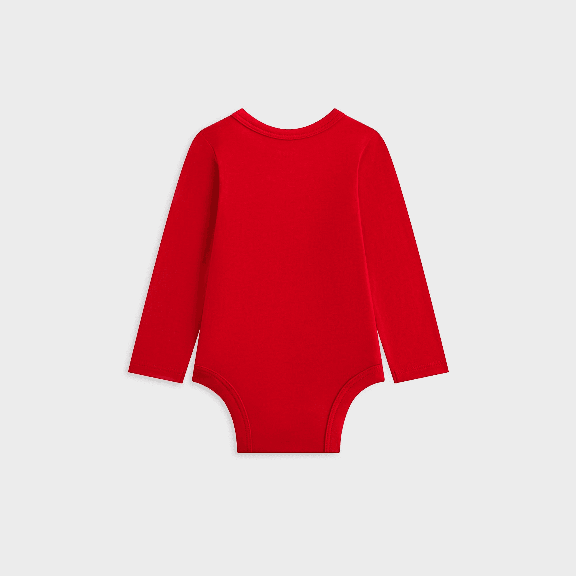 Kith Baby Apple Logo Graphic Long Sleeve Bodysuit - Fame — Image 4