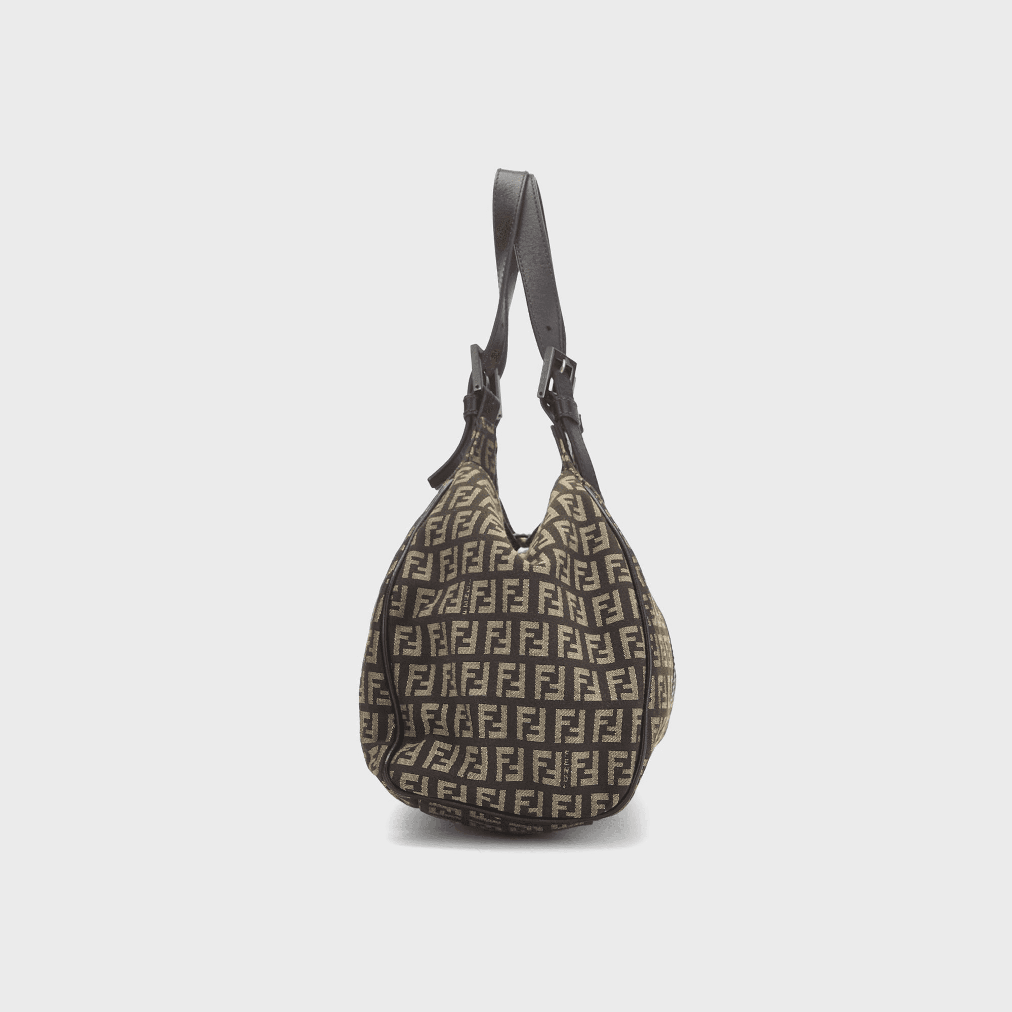 WGACA Fendi Zucchino Borsa Sporty Shoulder Bag - Brown — Image 4