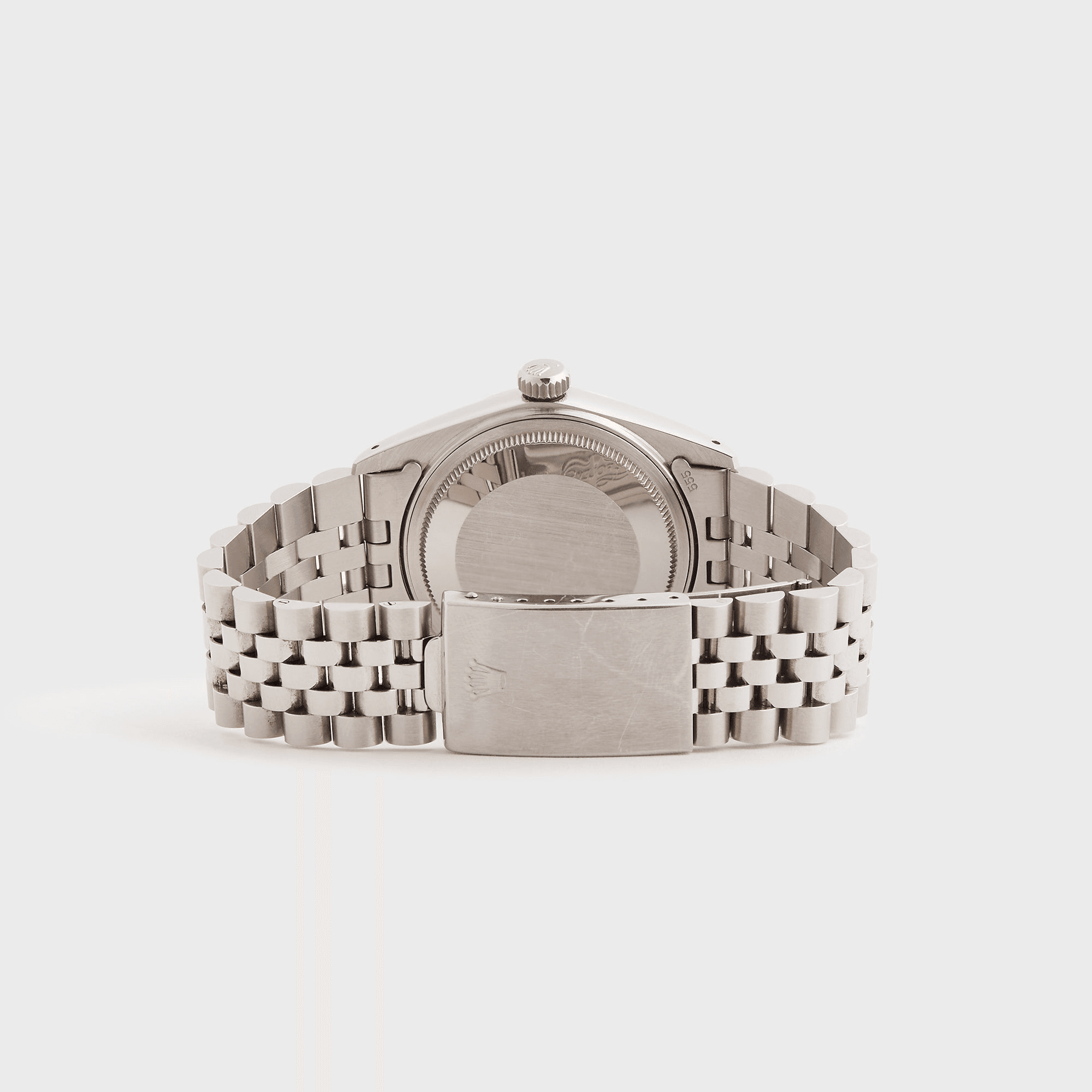 Wind Vintage Rolex Datejust Reference 16014 Silver Dial Unpolished Full Set - Silver — Image 5