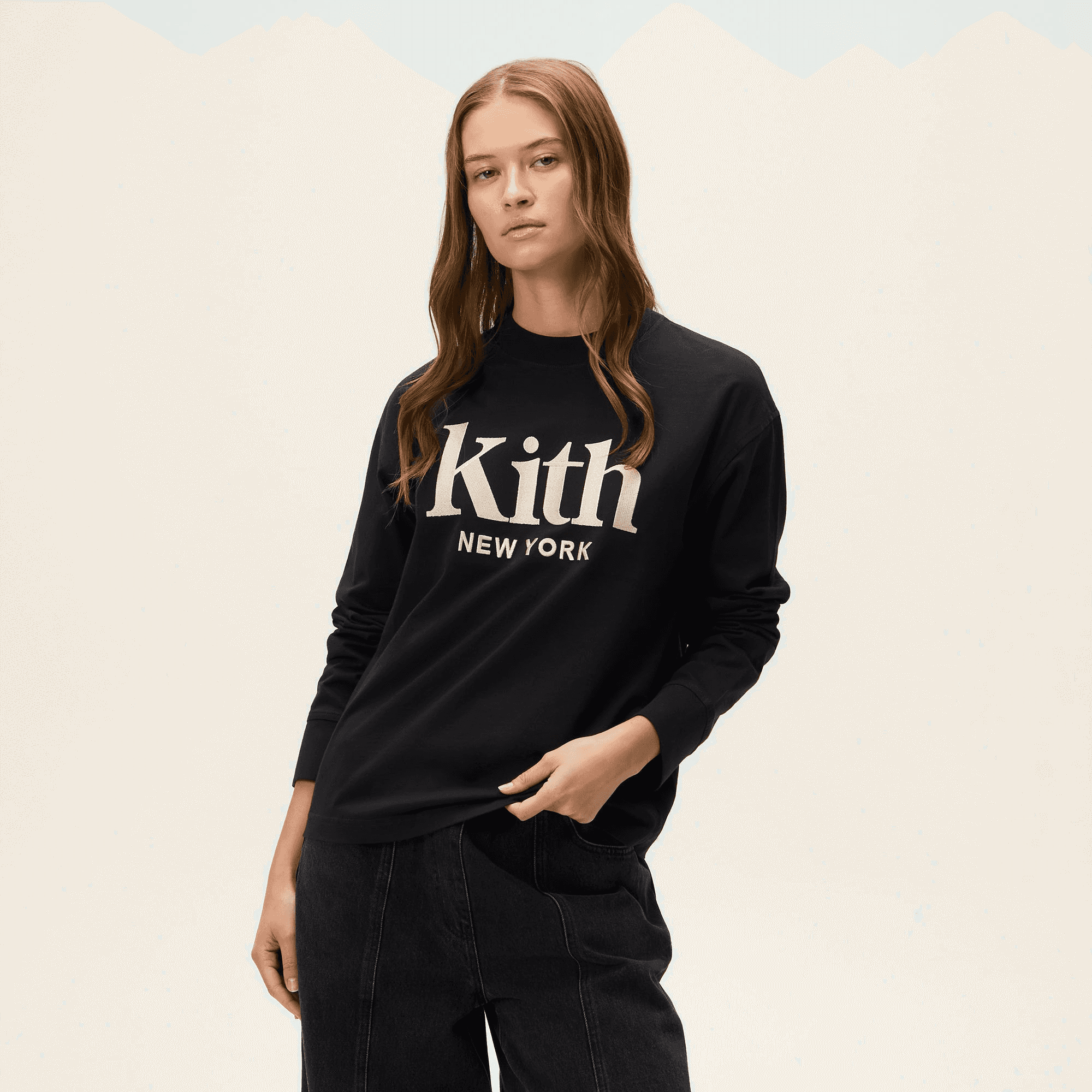 Kith Women Oversized Sonoma New York Long Sleeve - Black — Image 4
