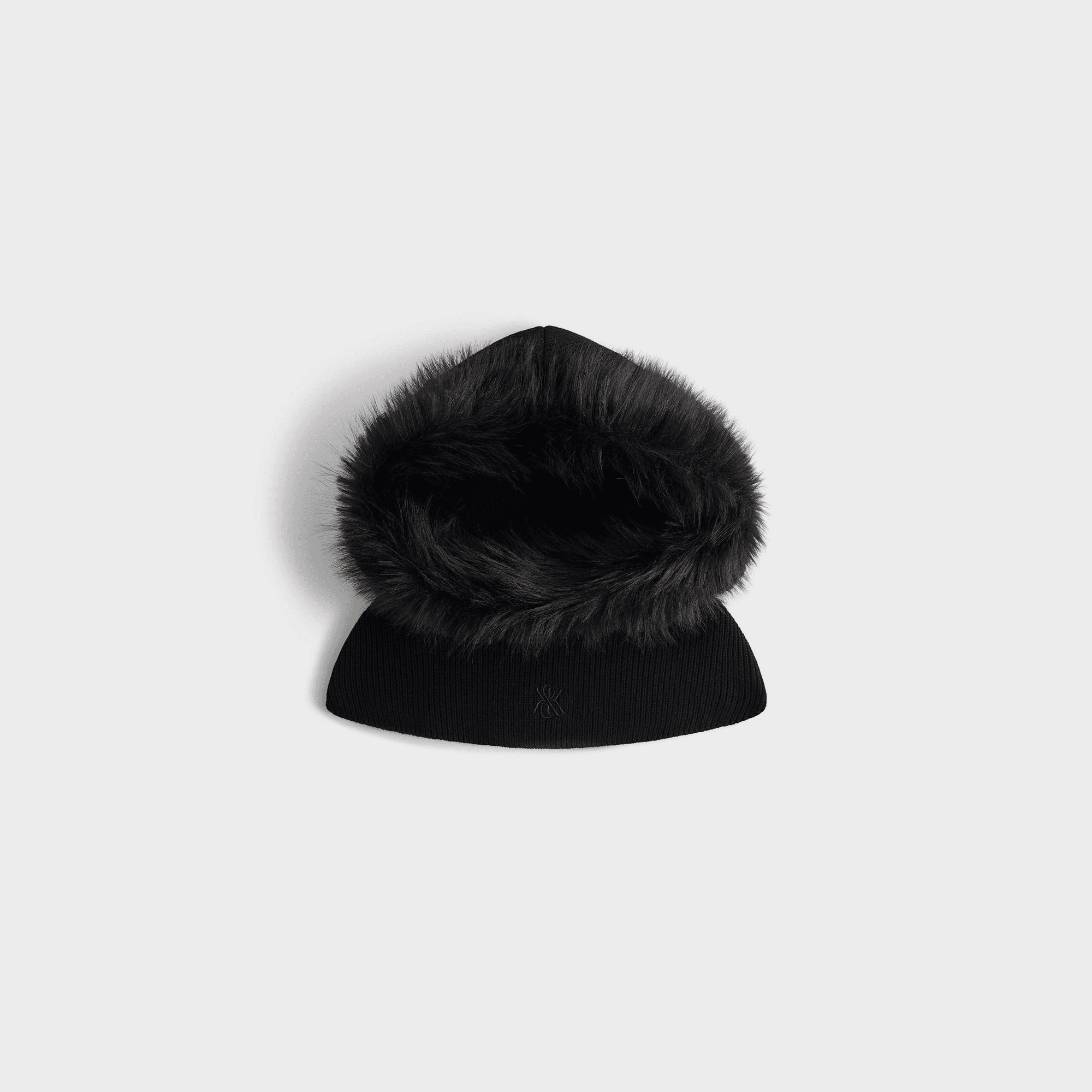 Kith Women Sweater Knit Lined Balaclava Hood - Black