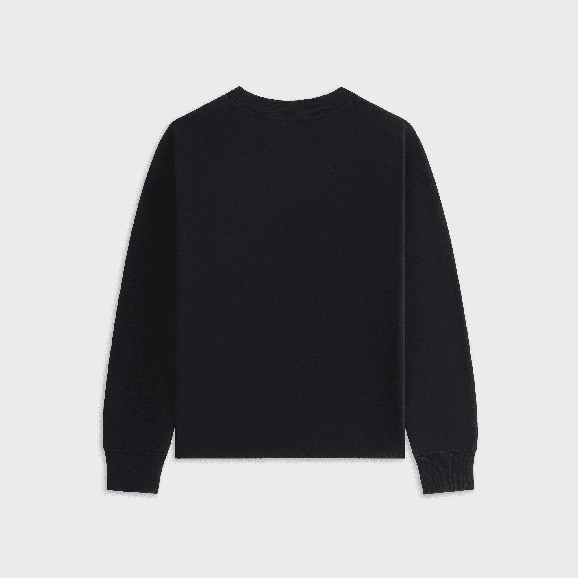 Kith Kids Apple Logo Graphic Long Sleeve Tee - Black — Image 5
