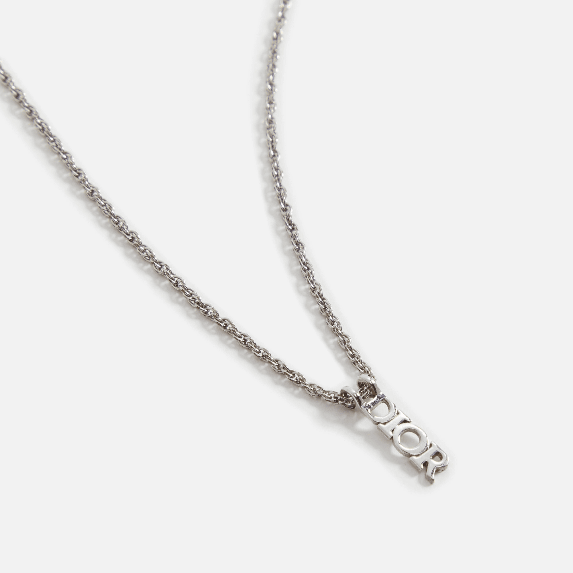 WGACA Dior Logo Necklace - Silver — Image 2