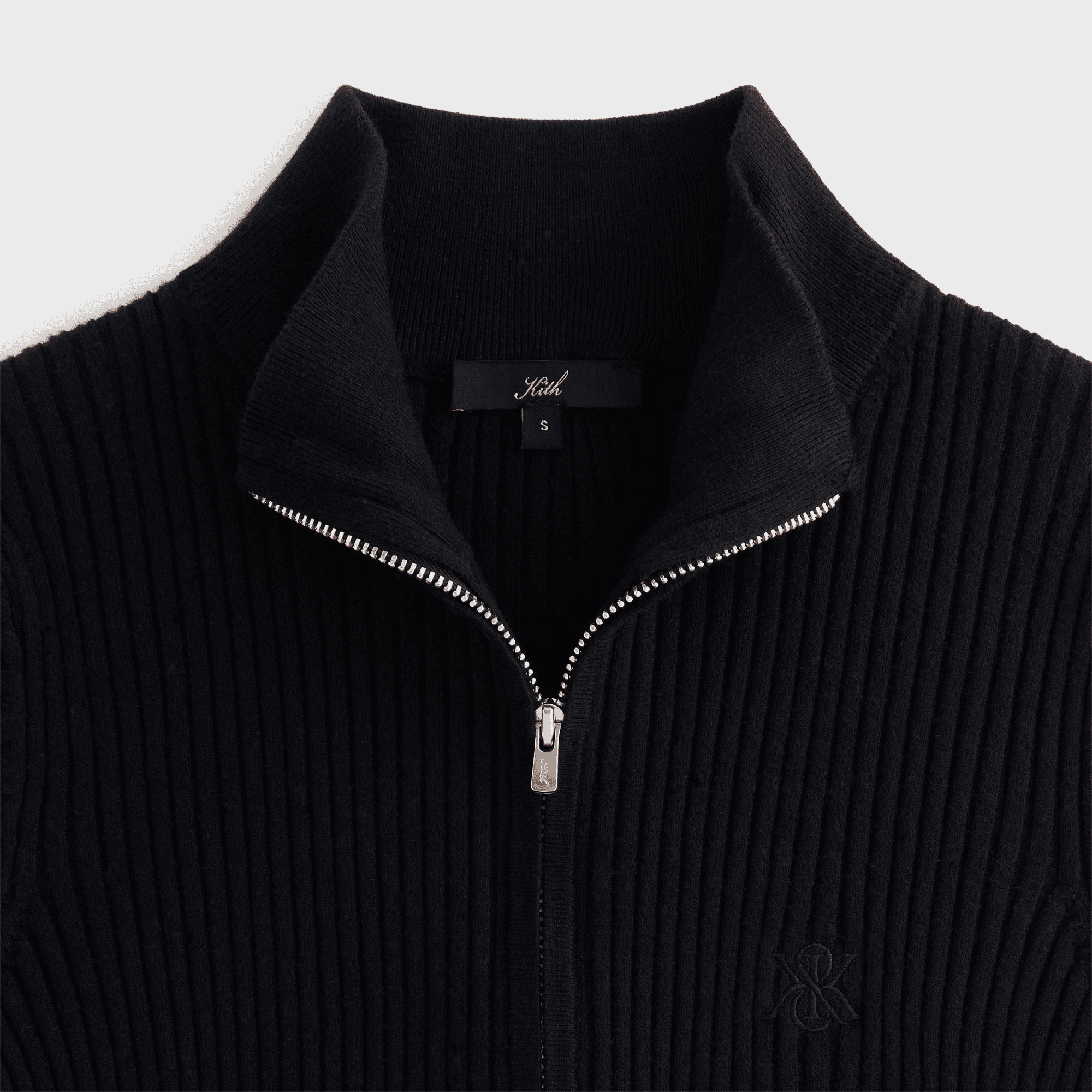 Kith Women Ina Sweater Track Zip - Black — Image 3