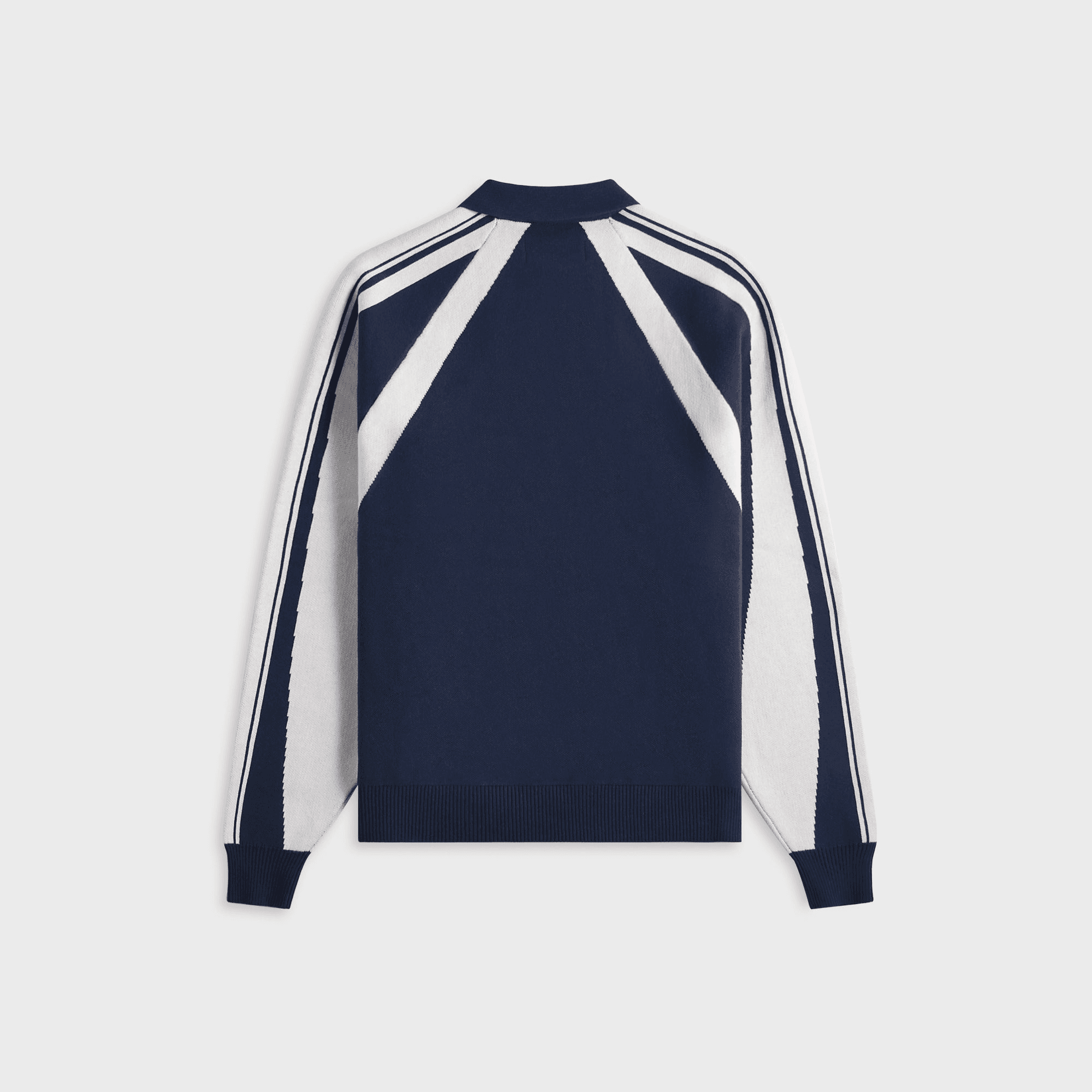 Metalwood Knit Football Top - Navy — Image 3