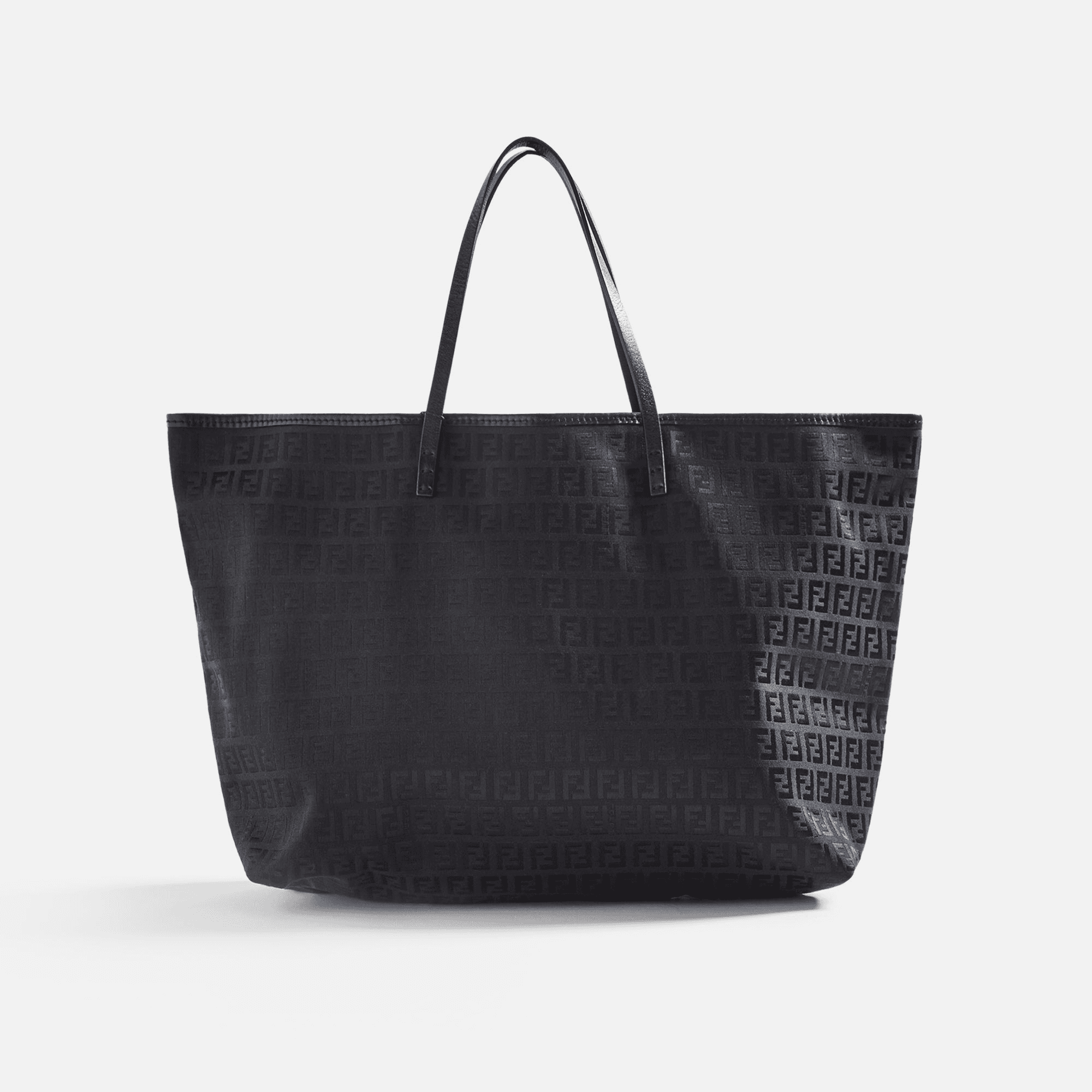 WGACA Fendi Zucchino Tote - Black — Image 2