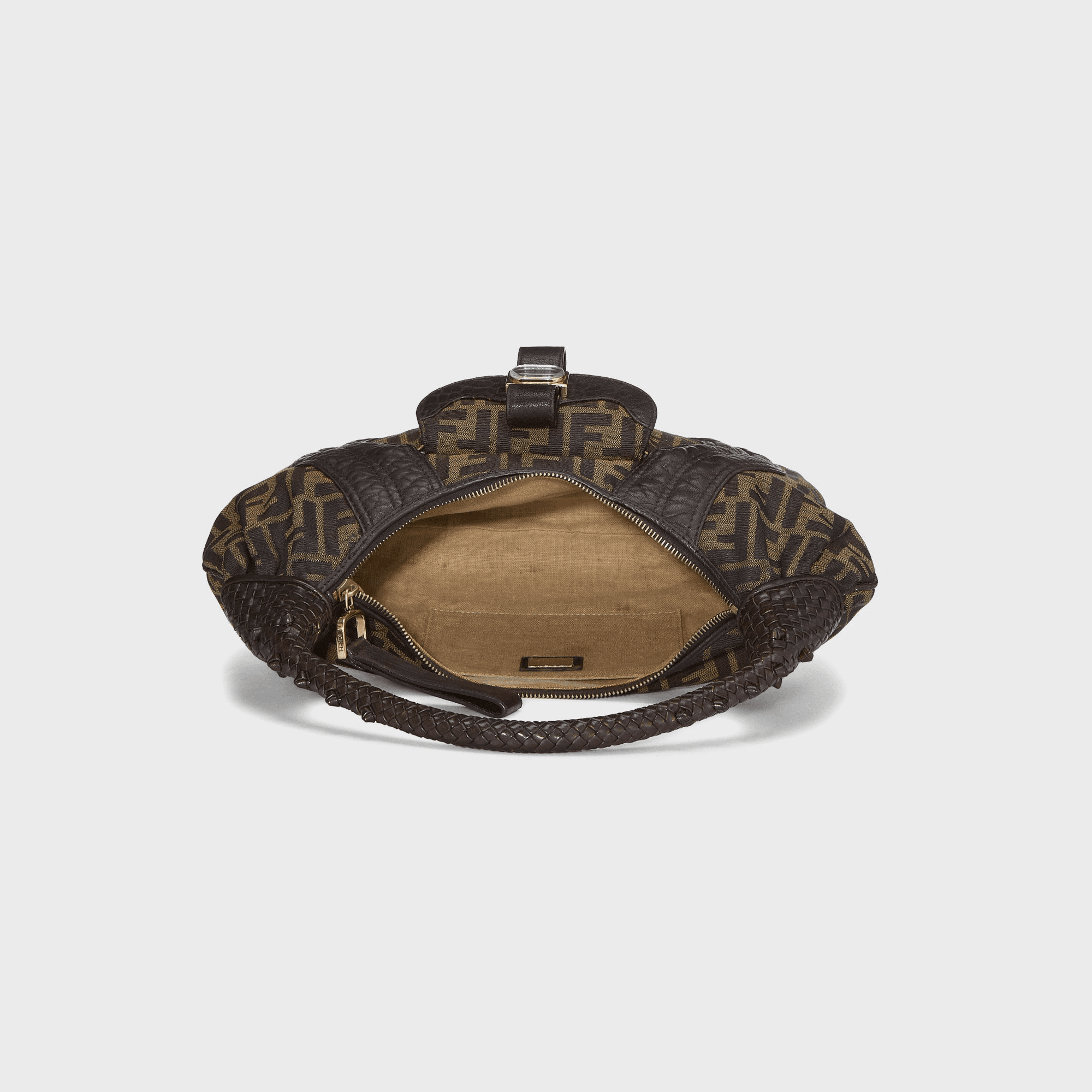 WGACA Fendi Zucca Spy Hobo - Brown — Image 4
