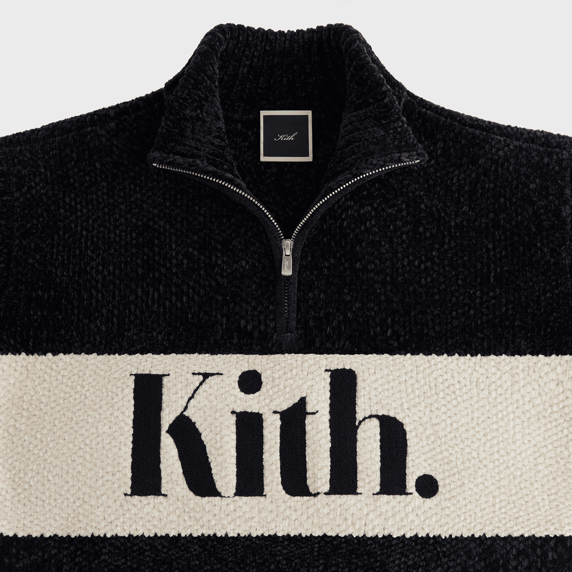 Kith Women Hunter II Chenille Punctuated Quarter Zip - Black — Image 2