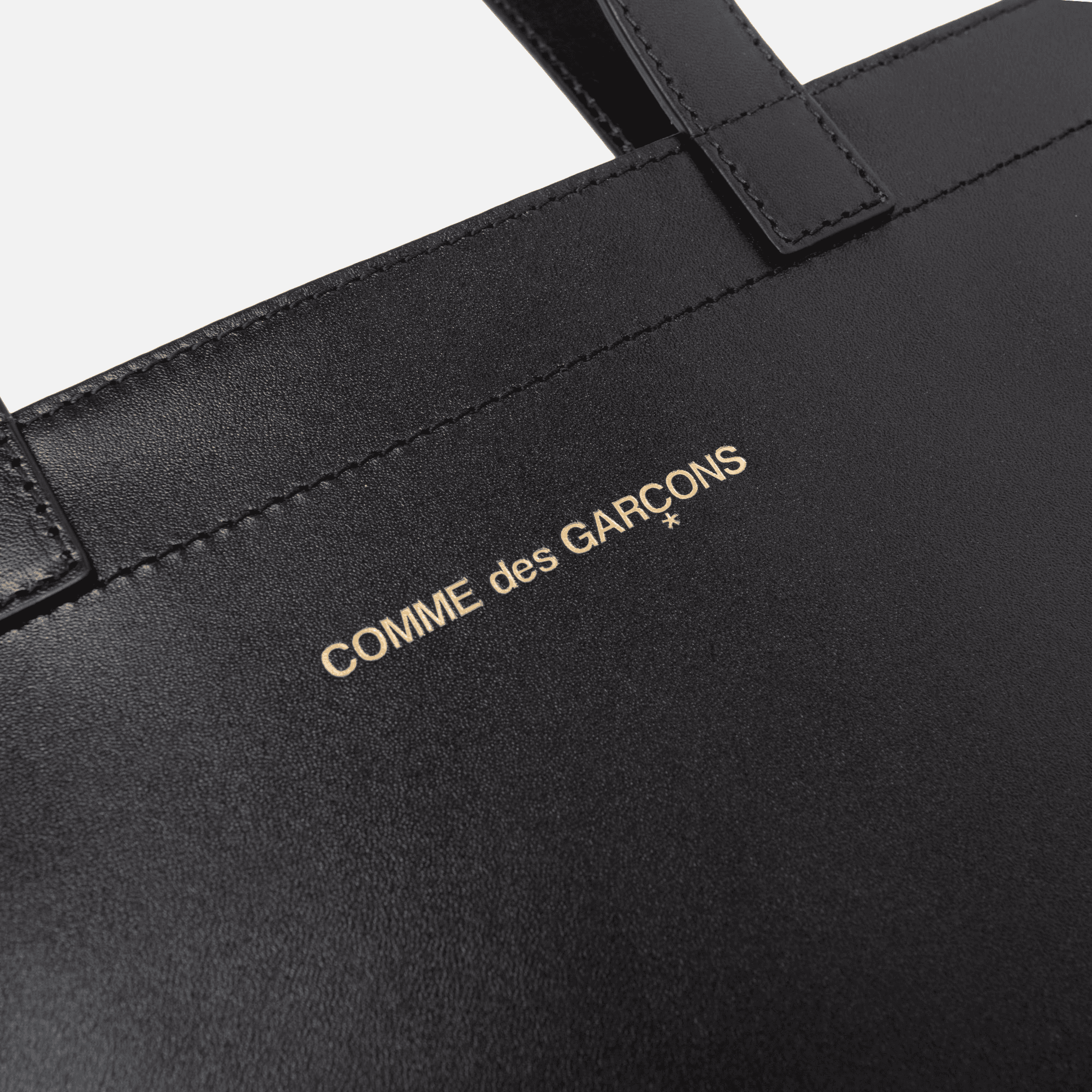 CDG Pocket Huge Logo Tote - Black — Image 2