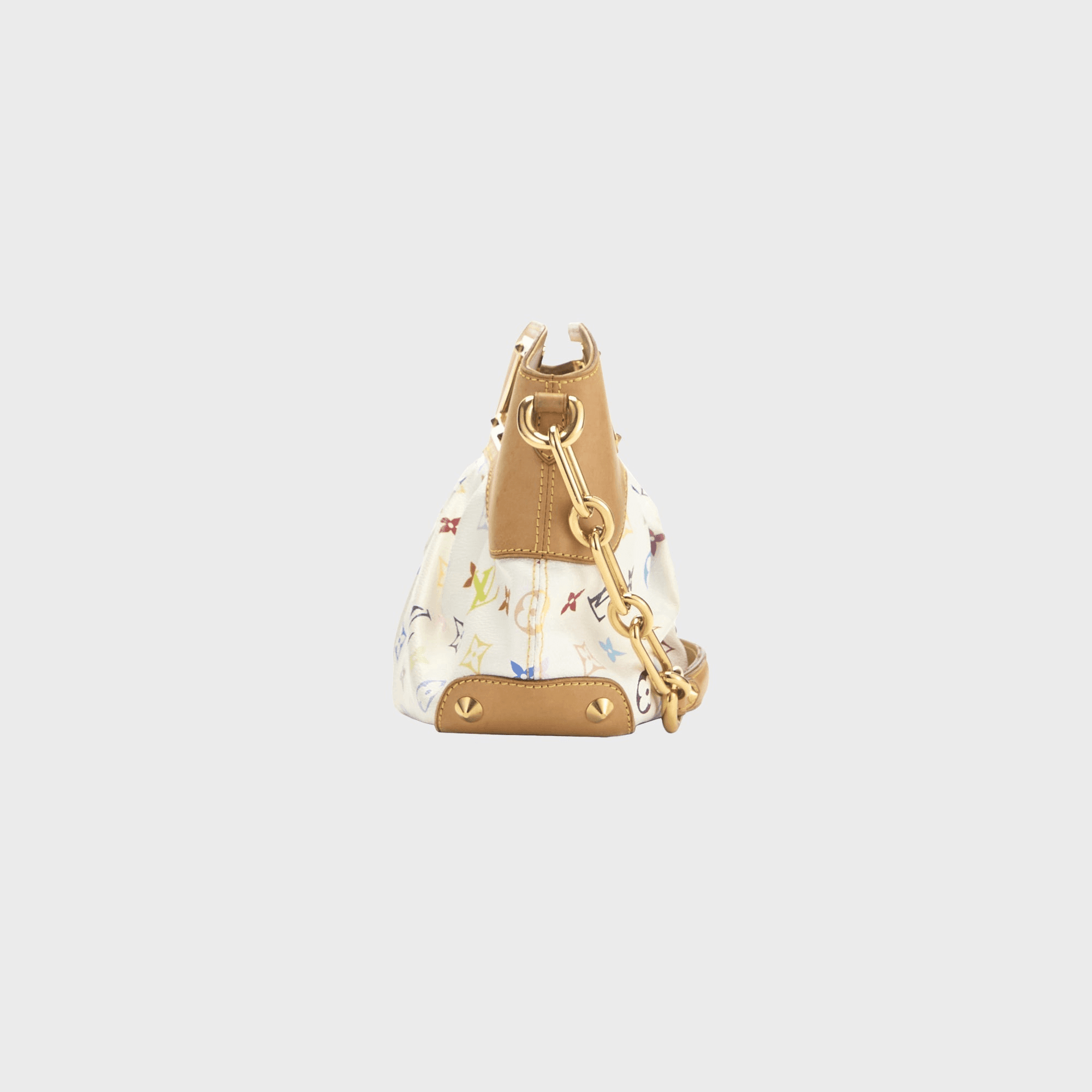 WGACA Louis Vuitton x Takashi Murakami White Monogram Multicolore Judy PM - White / Multi — Image 3
