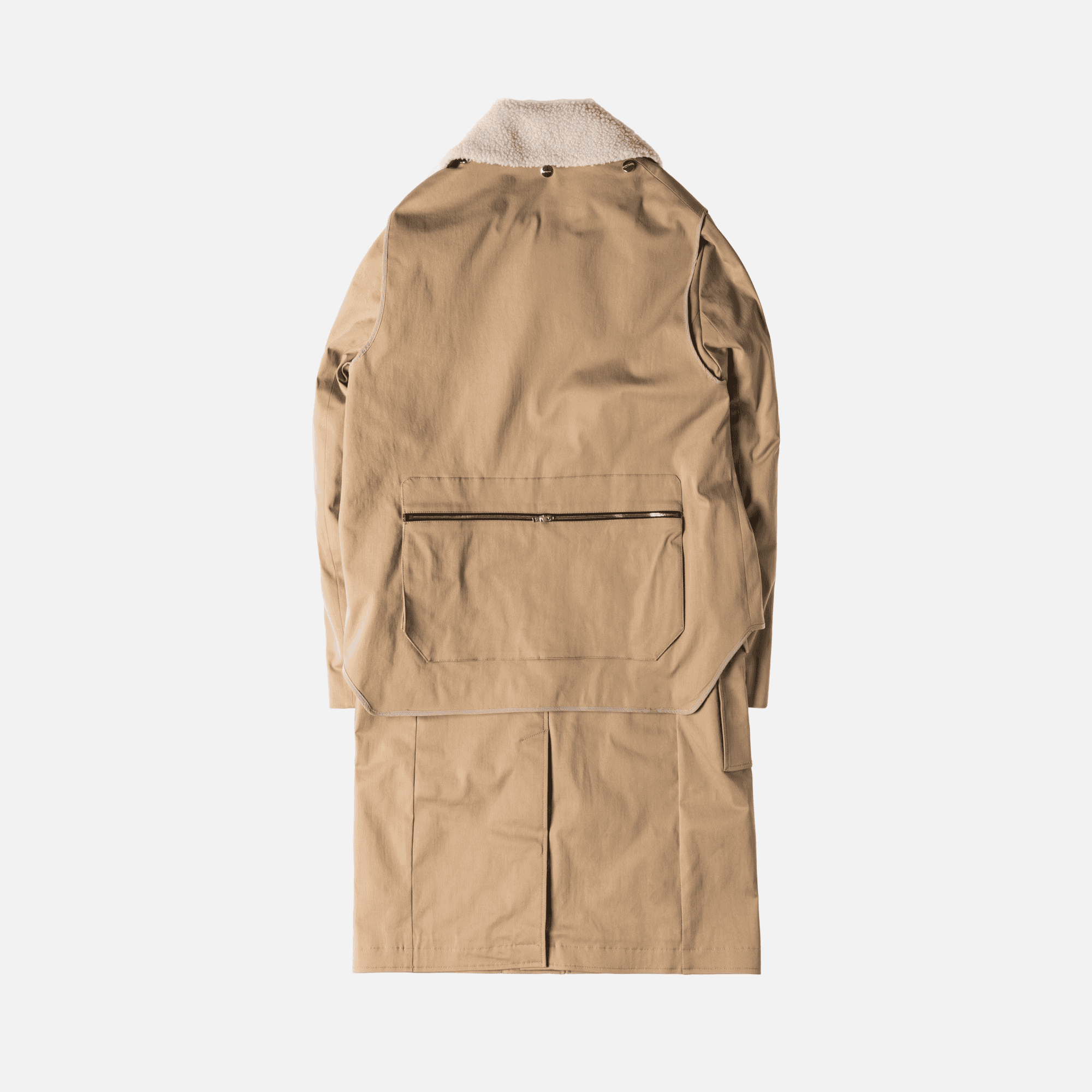 Tim Coppens Layered Trench Coat - Tan — Image 2