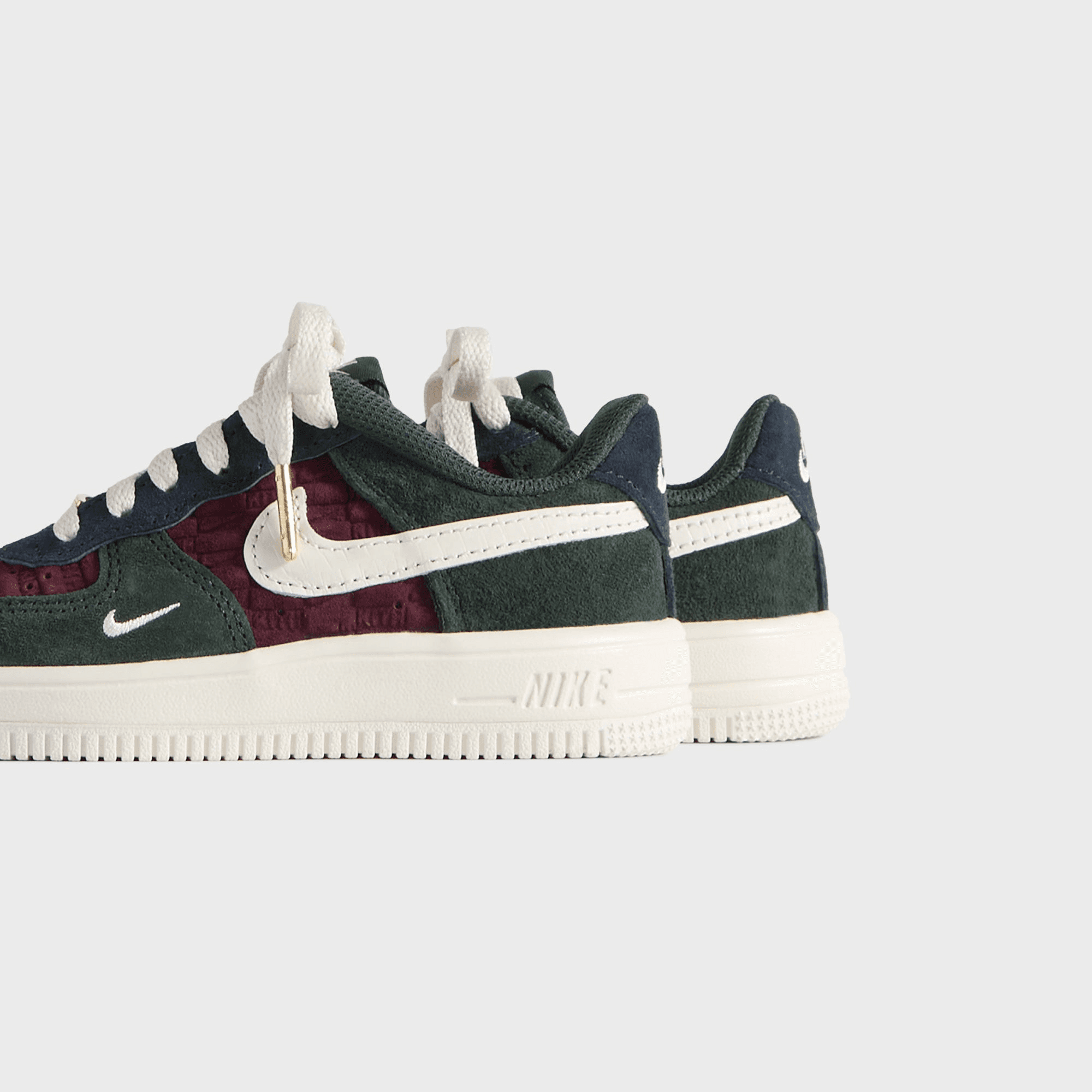 Kith for Nike PS Air Force 1 Low Lace - Night Maroon / Phantom — Image 5