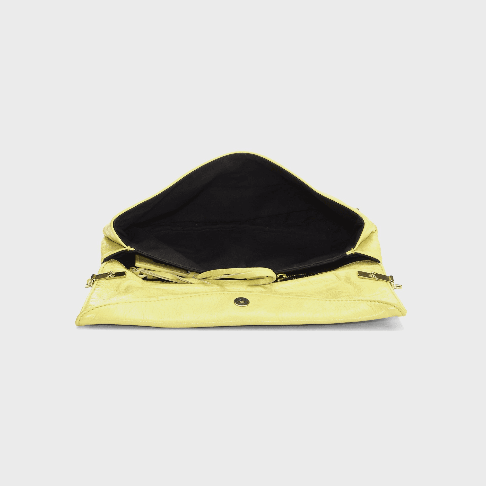 WGACA Balenciaga Giant12 Clutch Crossbody - Yellow Agneau — Image 4