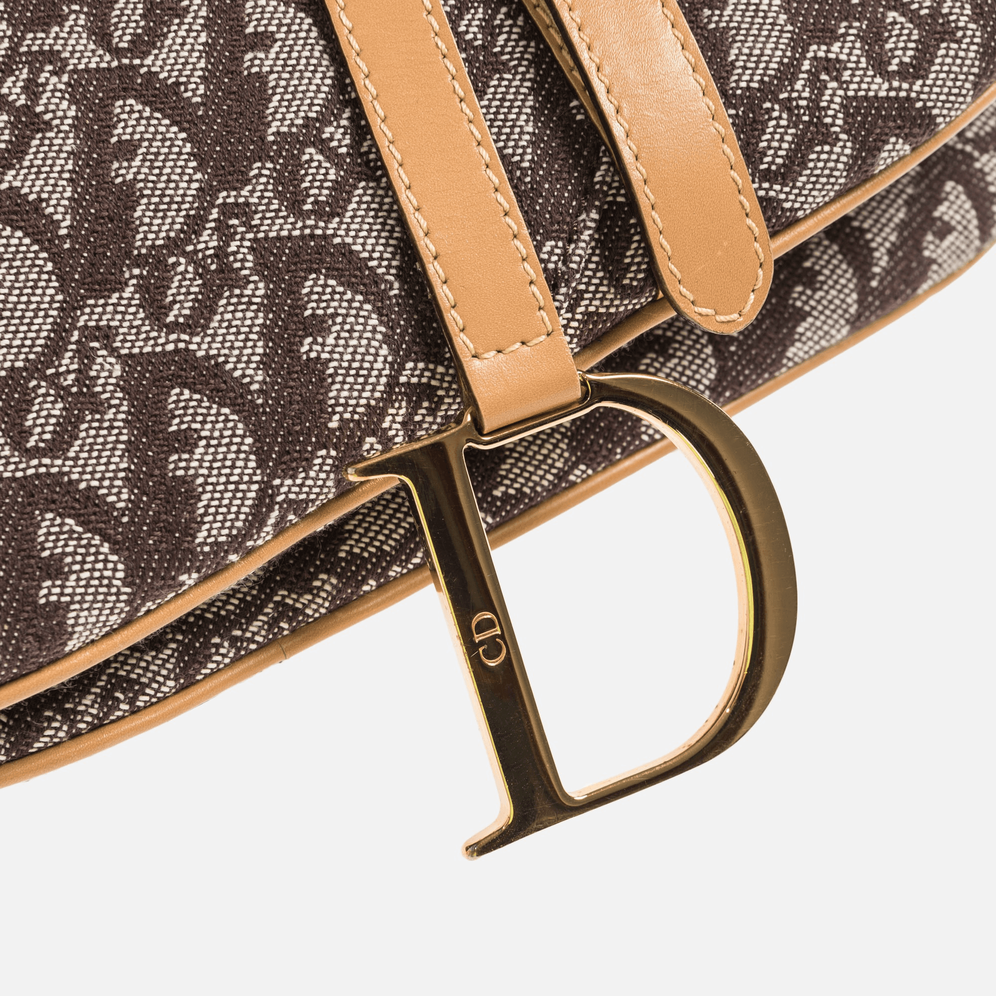 Dior Oblique Saddle Bag - Beige — Image 3