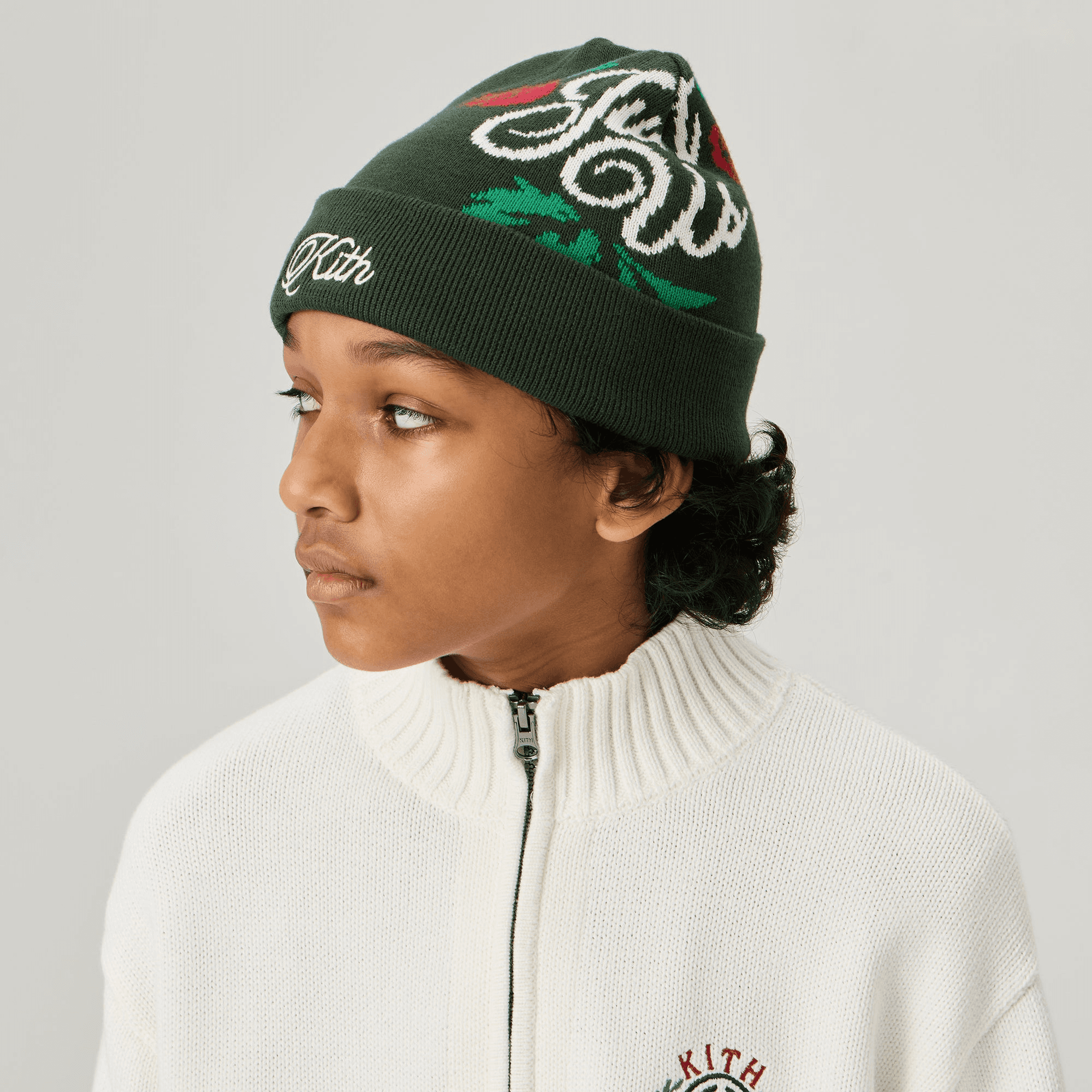 Kith Kids Mia Jacquard Beanie - Stadium — Image 3