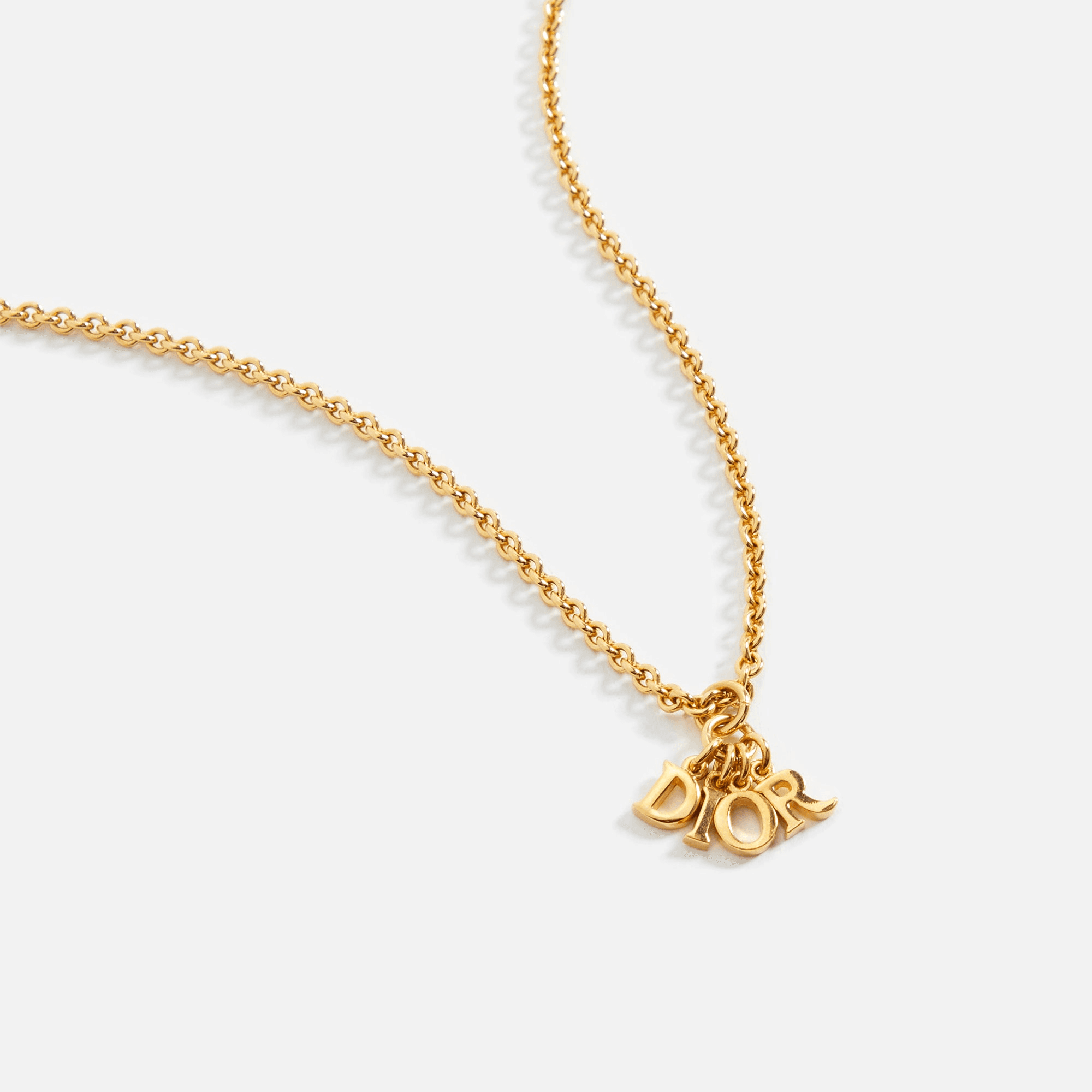 WGACA Dior Letters Necklace - Gold — Image 2