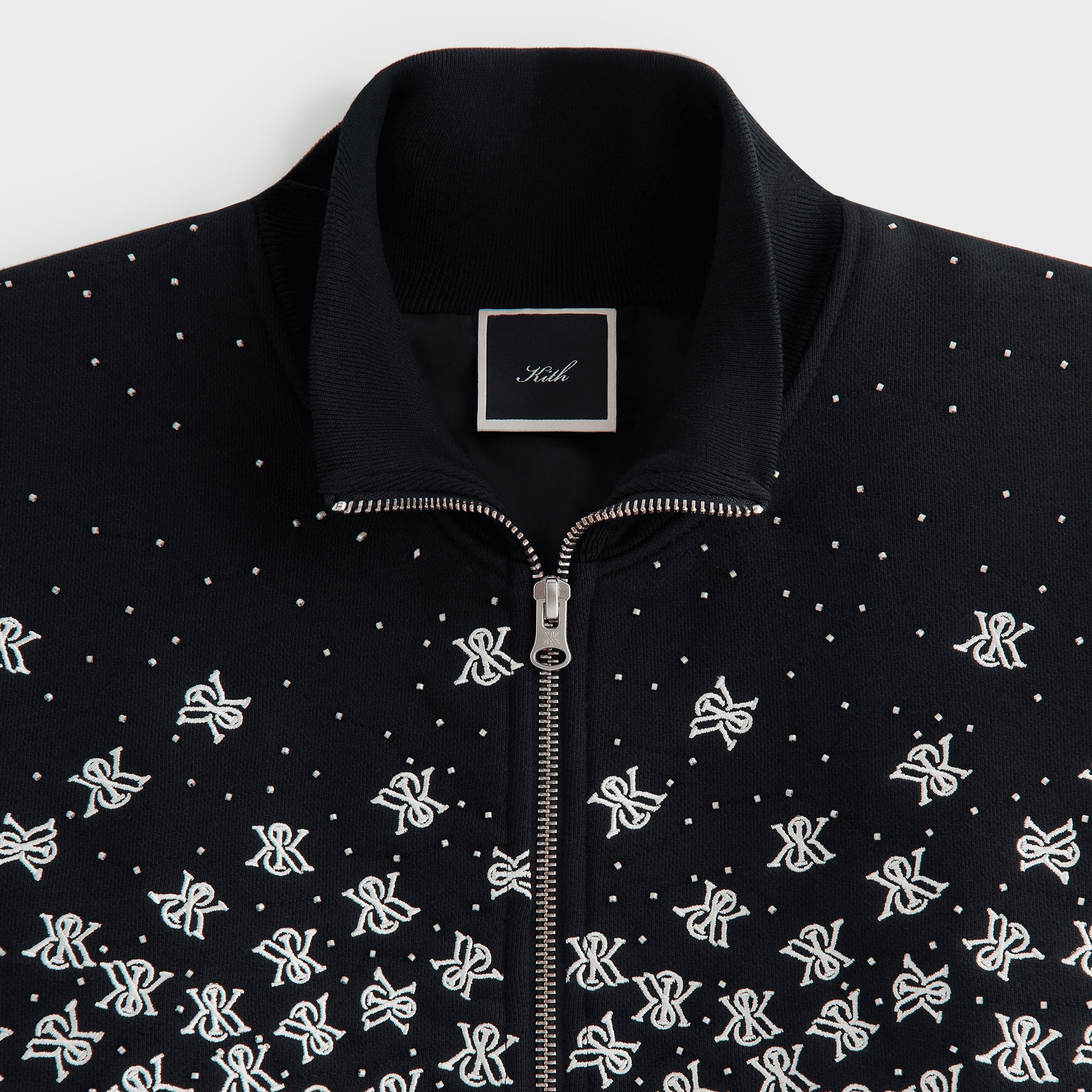 Kith Women Cropped Wyler Falling Crest Jacket - Black — Image 2