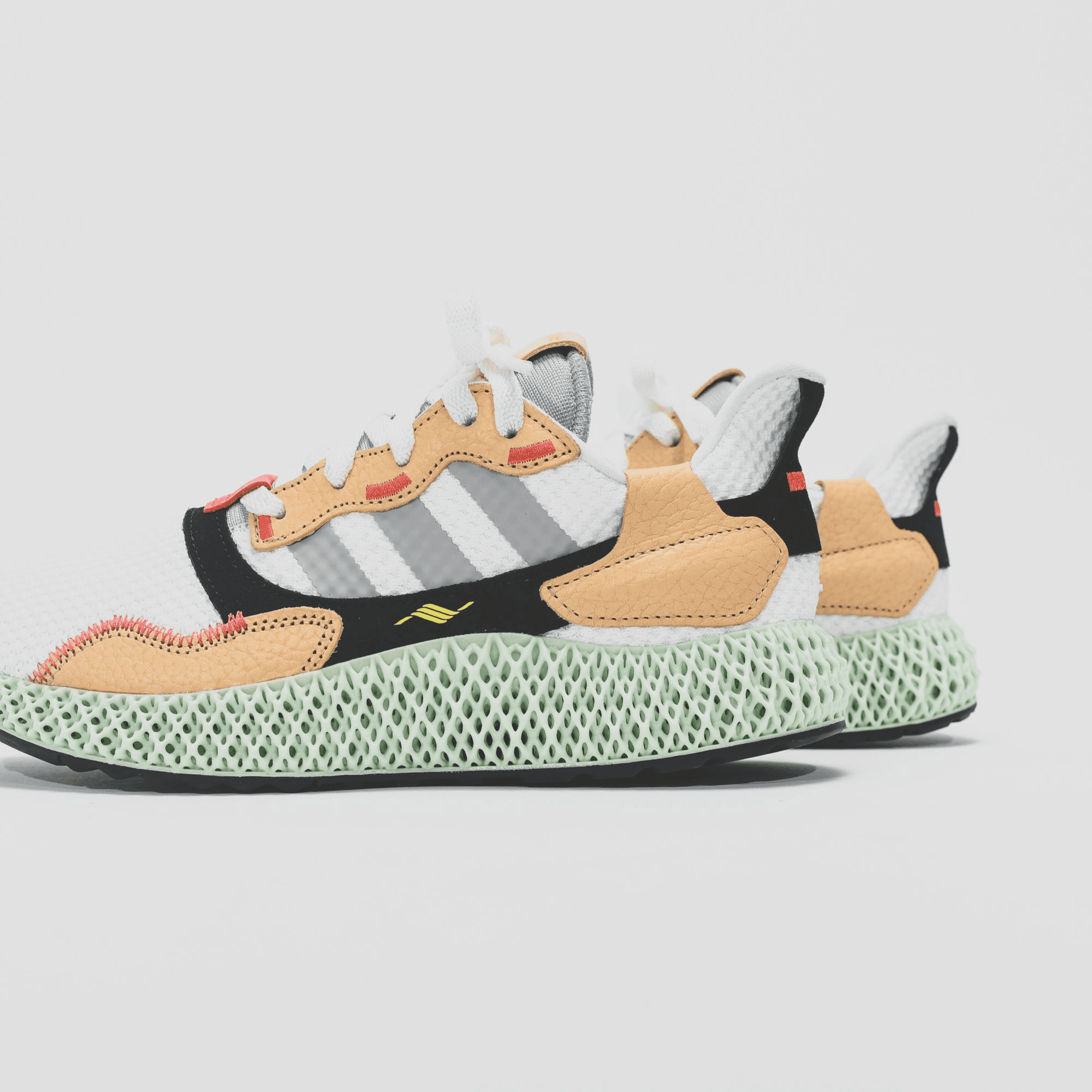 adidas Consortium x Hender Scheme ZX 4000 4D - White / Tan — Image 3