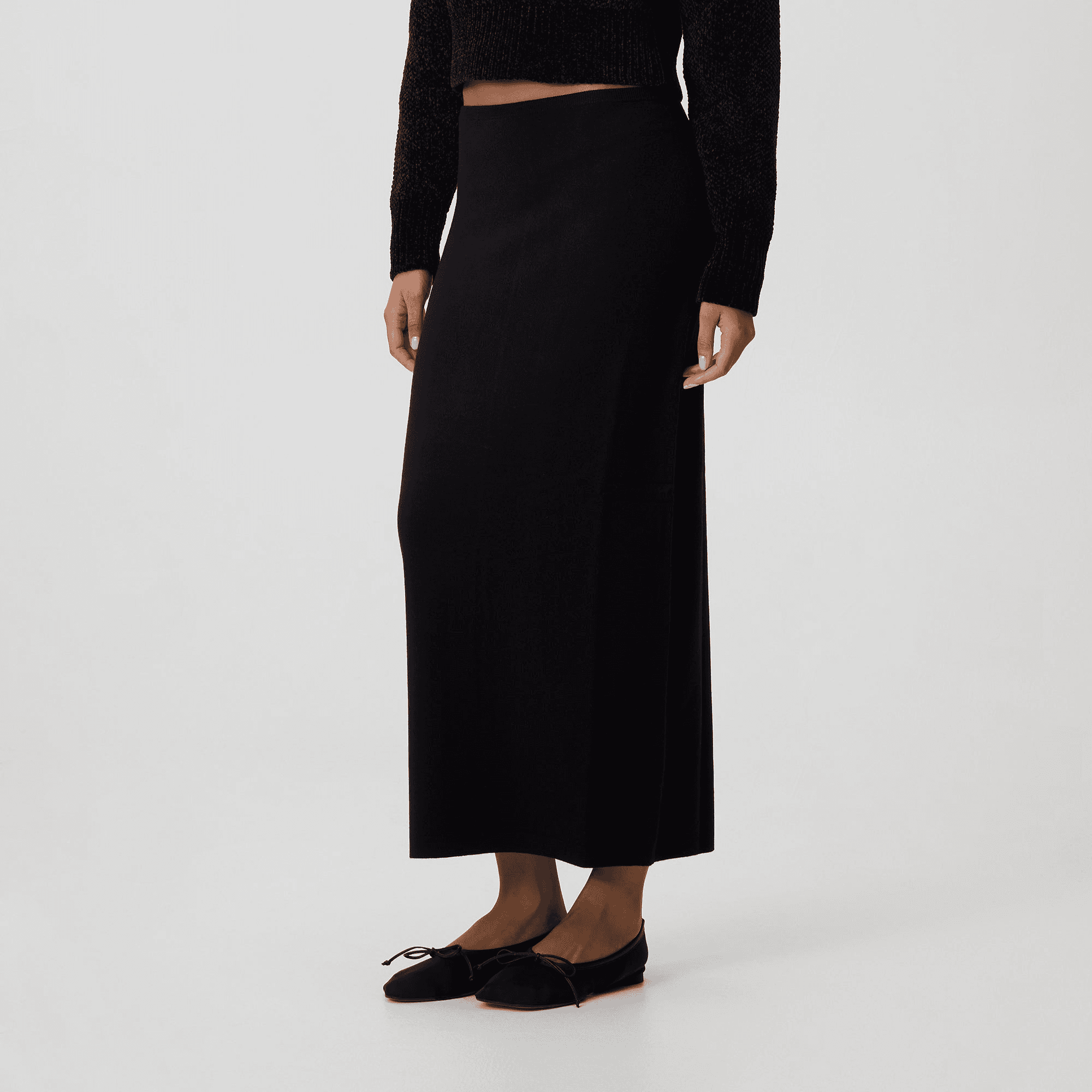 Kith Women Mila II Maxi Skirt - Black — Image 4