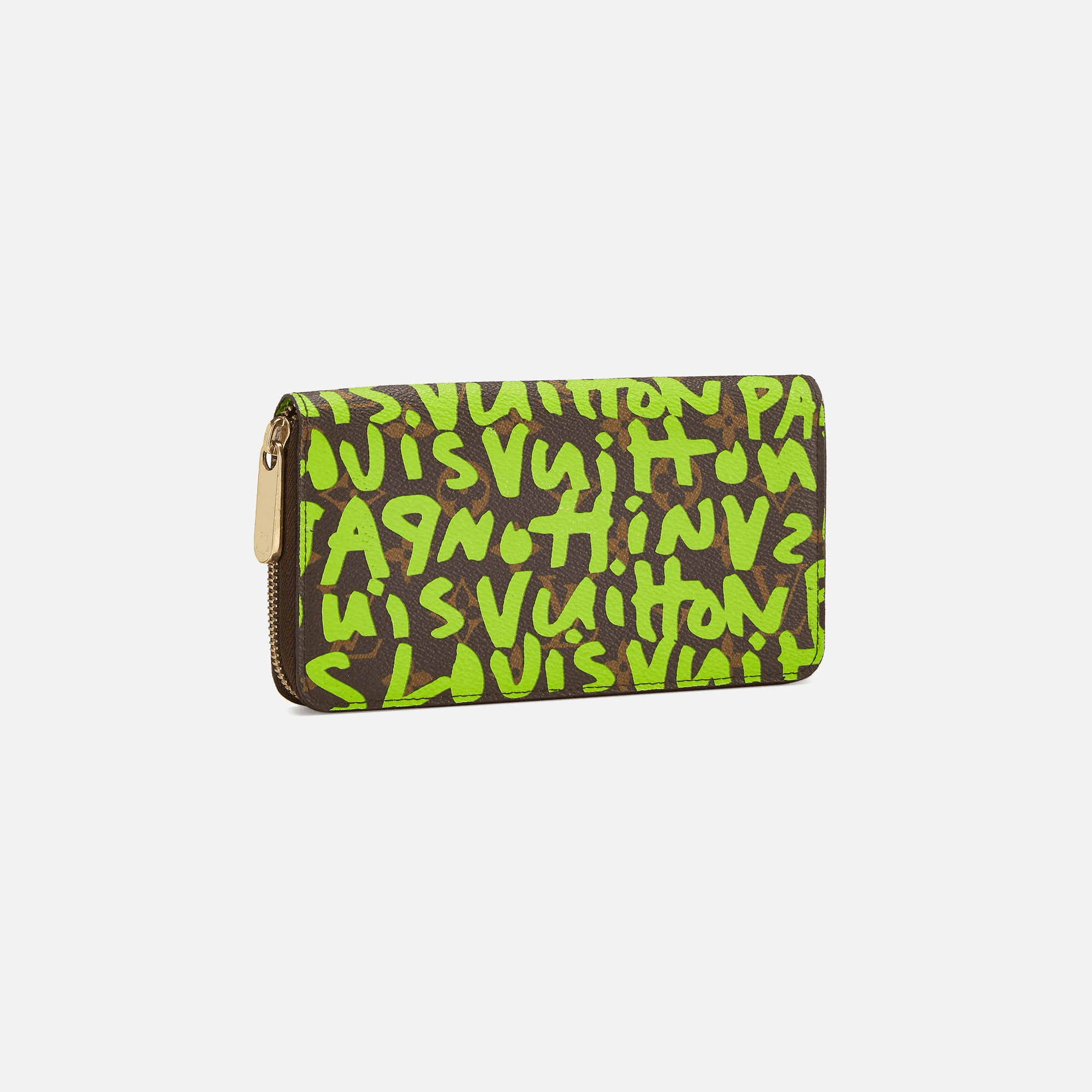 WGACA Louis Vuitton Sprouse Zippy Continental Wallet - Lime — Image 4