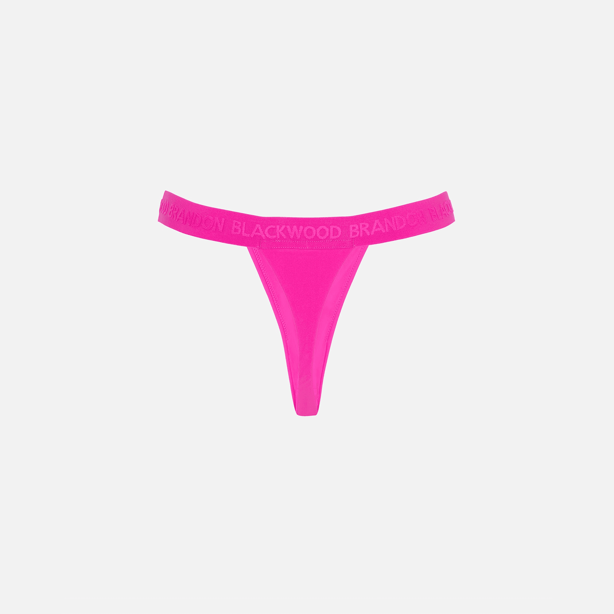 Brandon Blackwood Logo Swim Thong - Hot Pink — Image 2