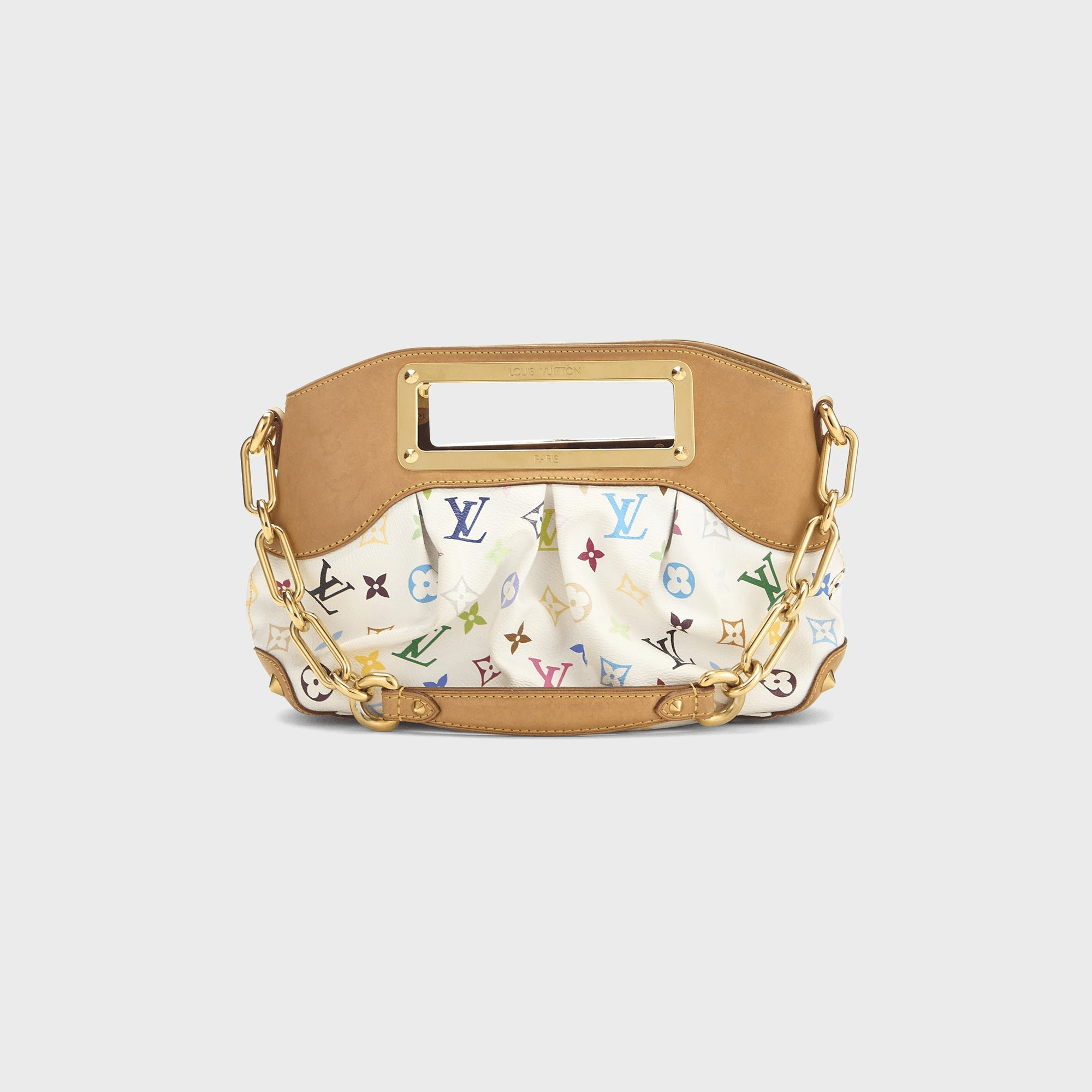 WGACA Louis Vuitton x Takashi Murakami White Monogram Multicolore Judy PM - White / Multi — Image 2