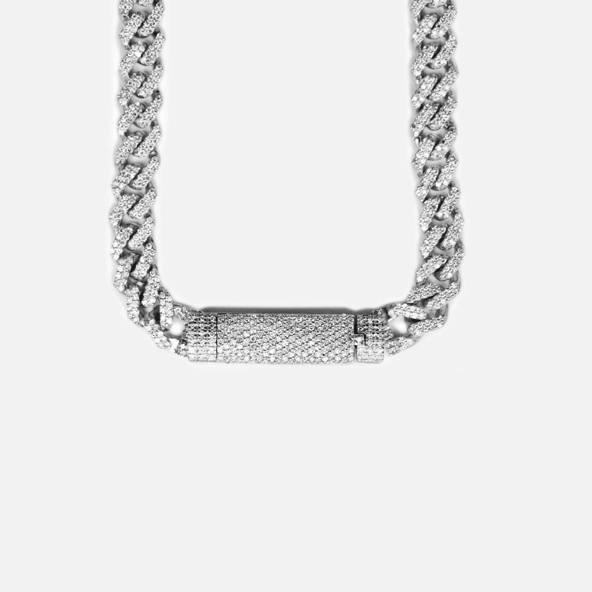 Greg Yuna Baby Cuban Chain 22 inches - White Gold — Image 3