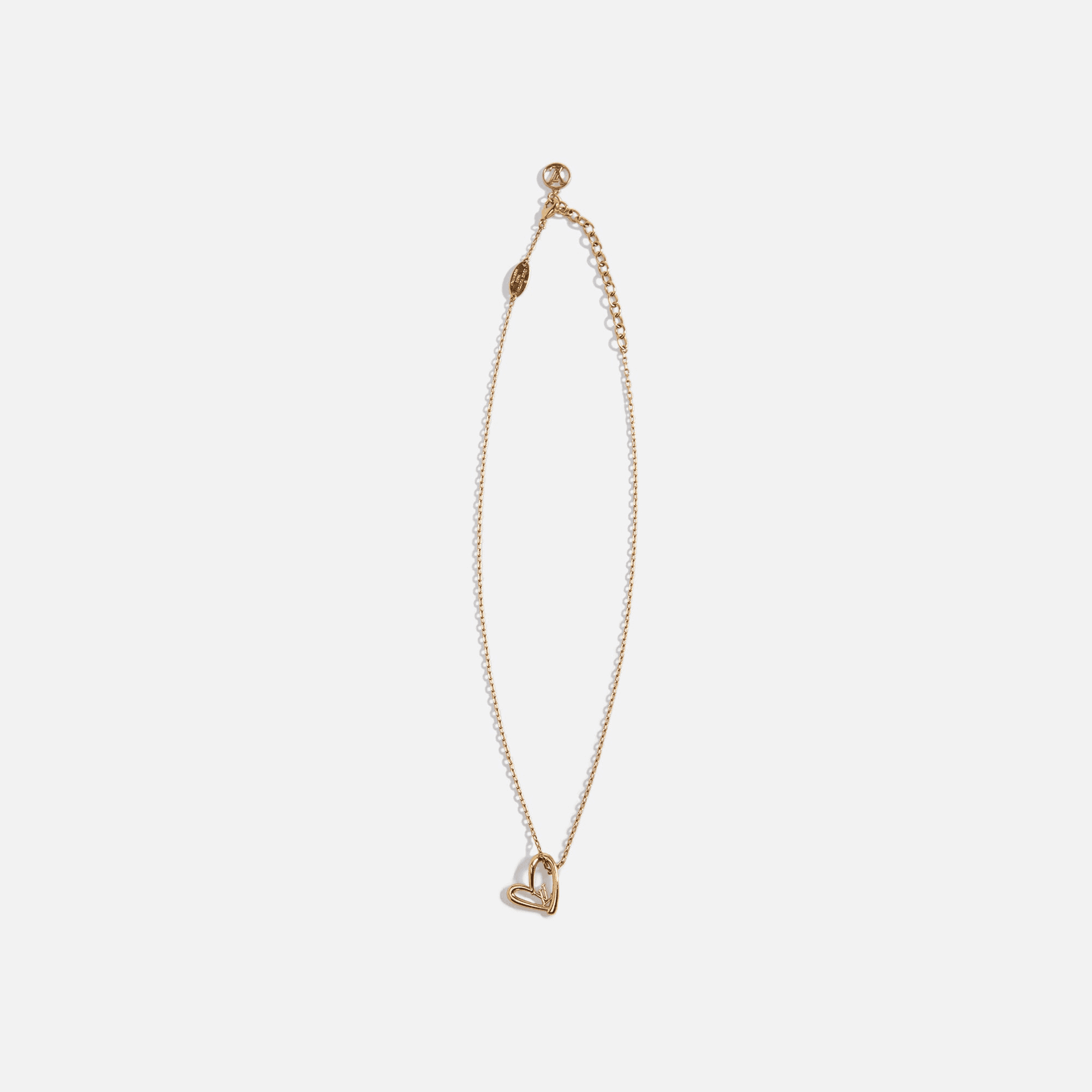 WGACA LV Fall in Love Necklace - Gold