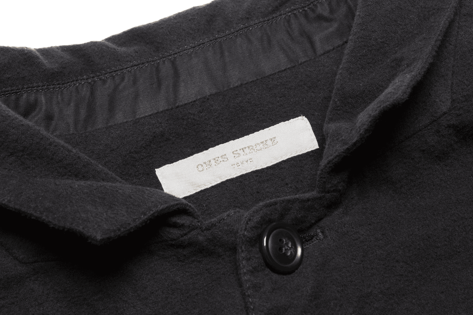 Ones Stroke Long Flannel Coat - Black — Image 2