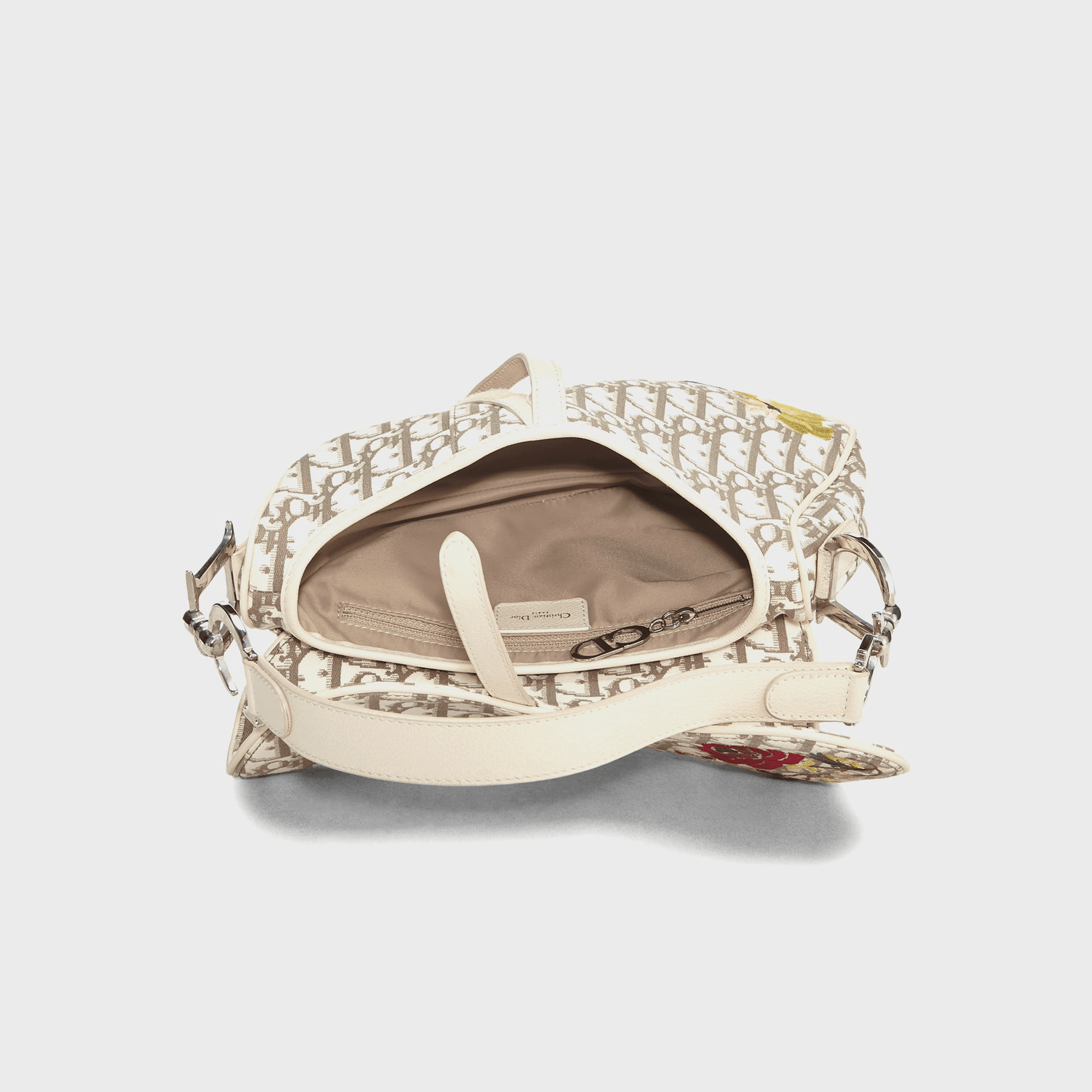 WGACA Dior Embroidered Floral Saddle - Beige — Image 3