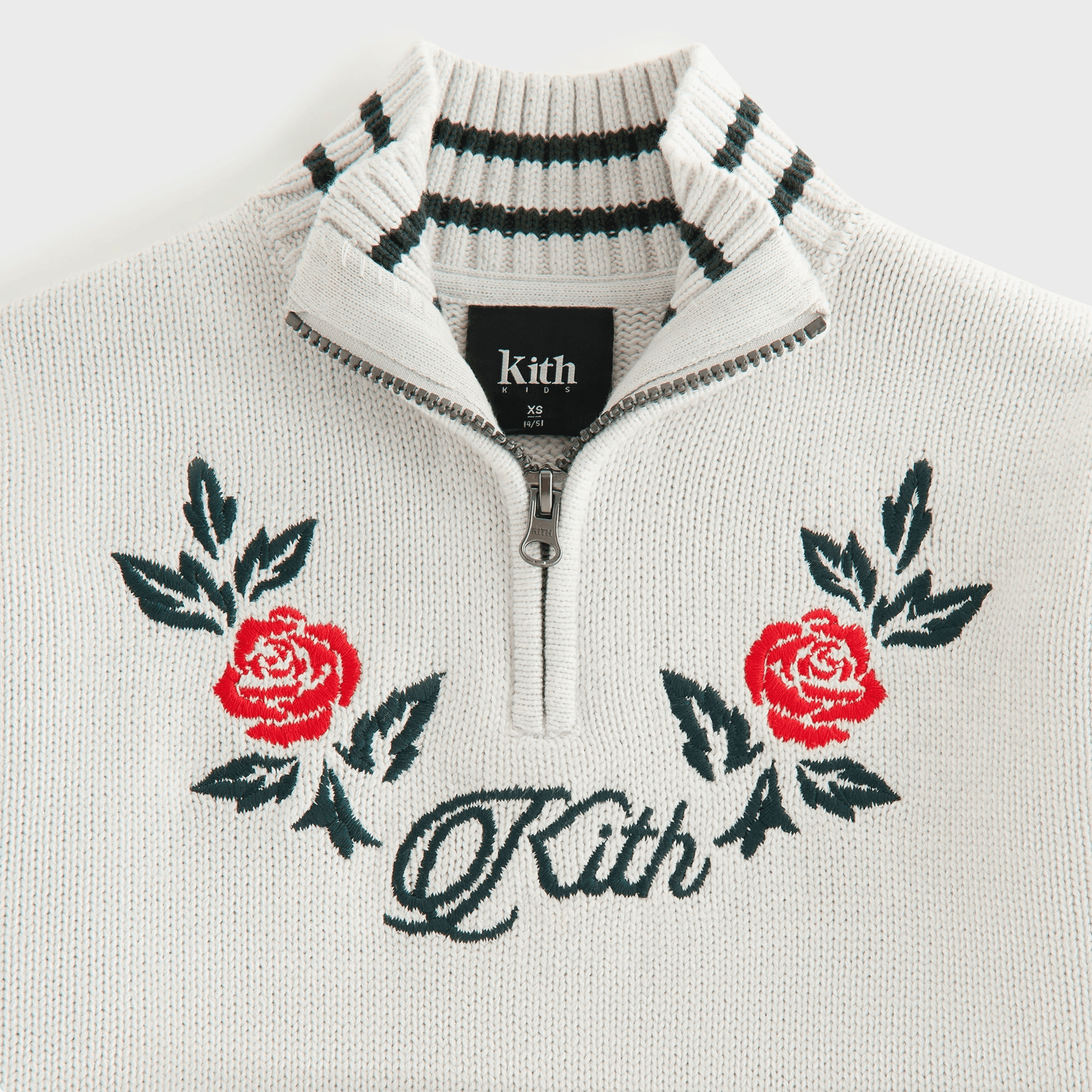 Kith Kids Classic Quarter Zip Wyona - Light Heather Grey — Image 2