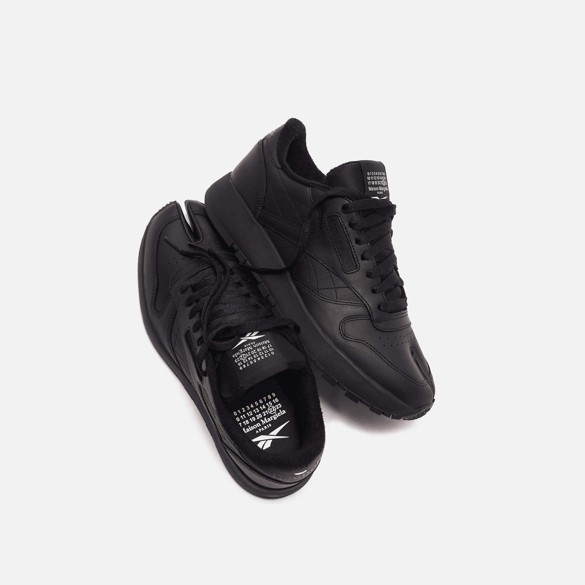 Reebok x Margiela Classic Leather Tabi - Black — Image 2