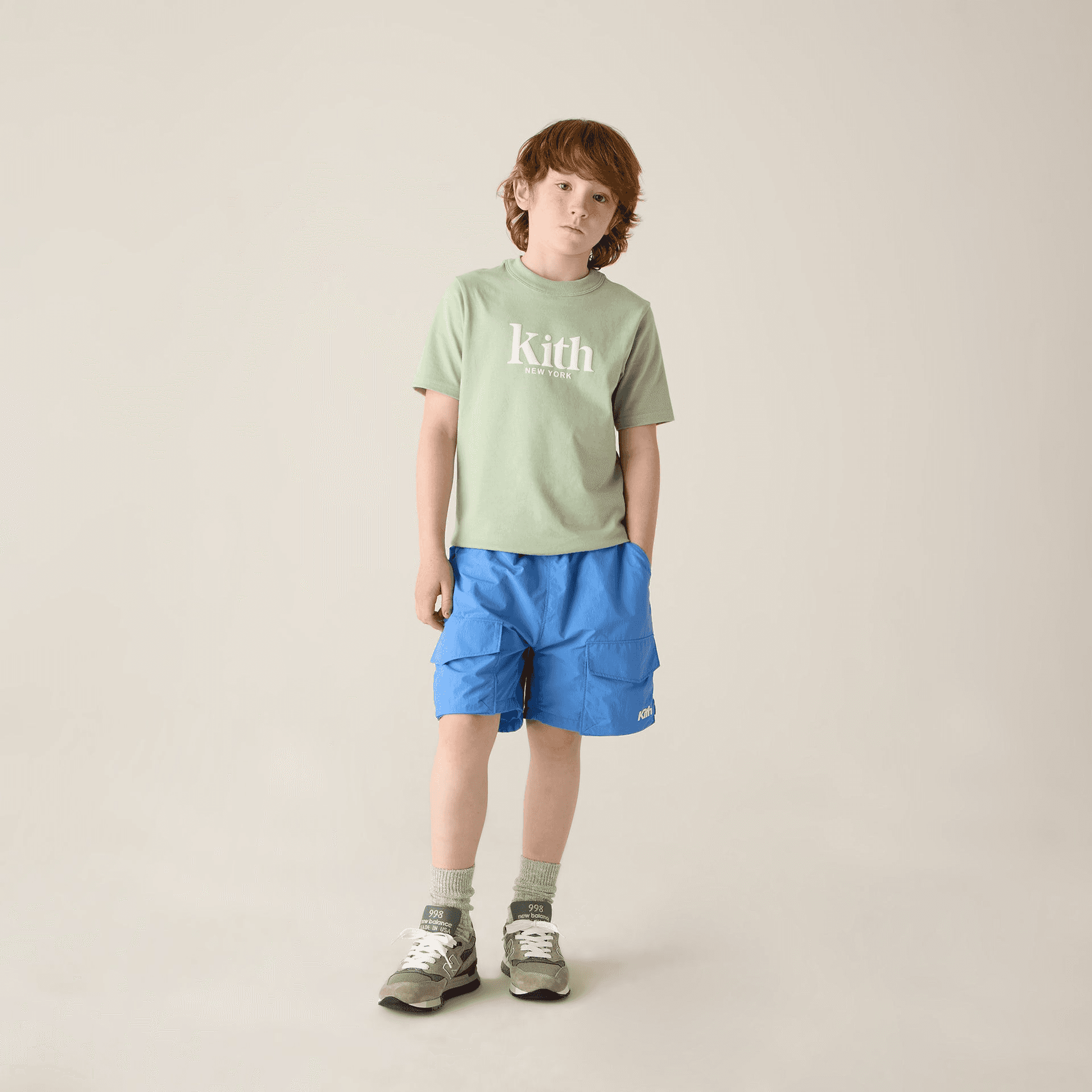 Kith Kids Boreum Short - Marina — Image 6