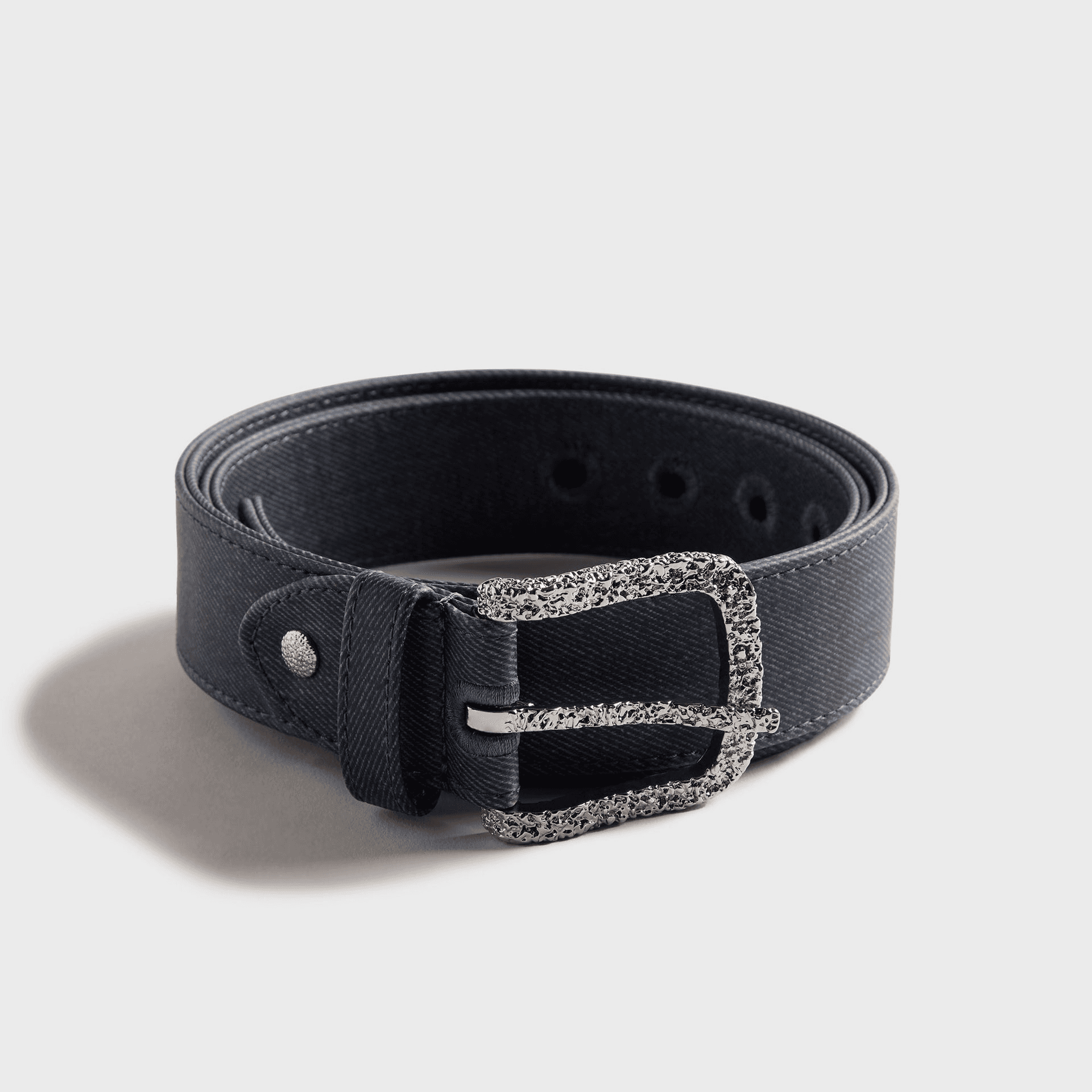 Veneda Carter Waxed Classic Belt - Dark Wash Waxed — Image 3