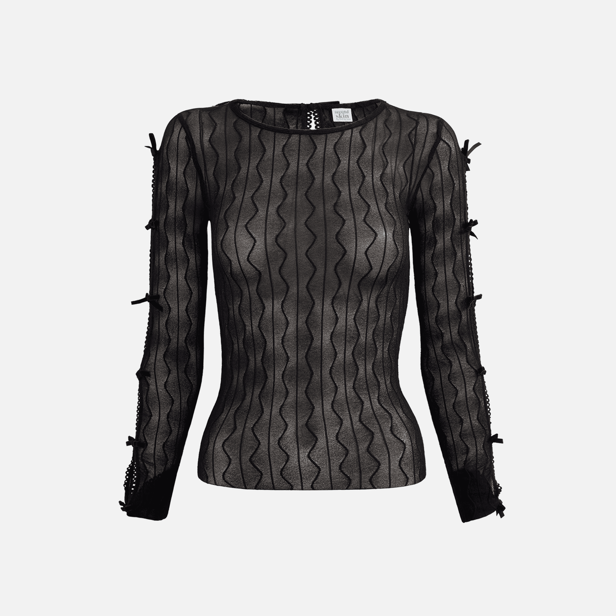 Second Skin Ross Bow Top - Black