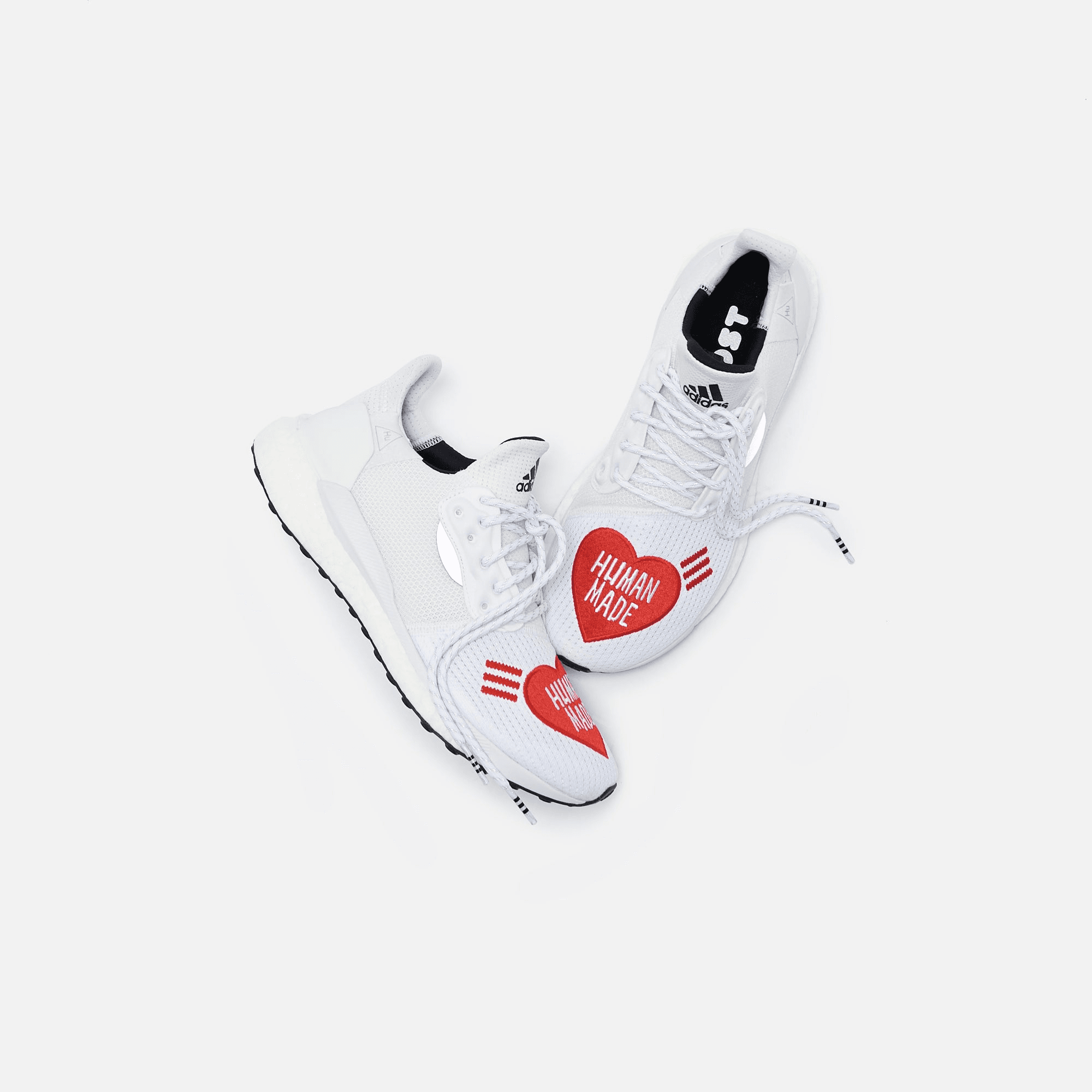 adidas Consortium x Human Made x Pharrell Williams Solar Hu -  White / Core Black / Scarlet — Image 6