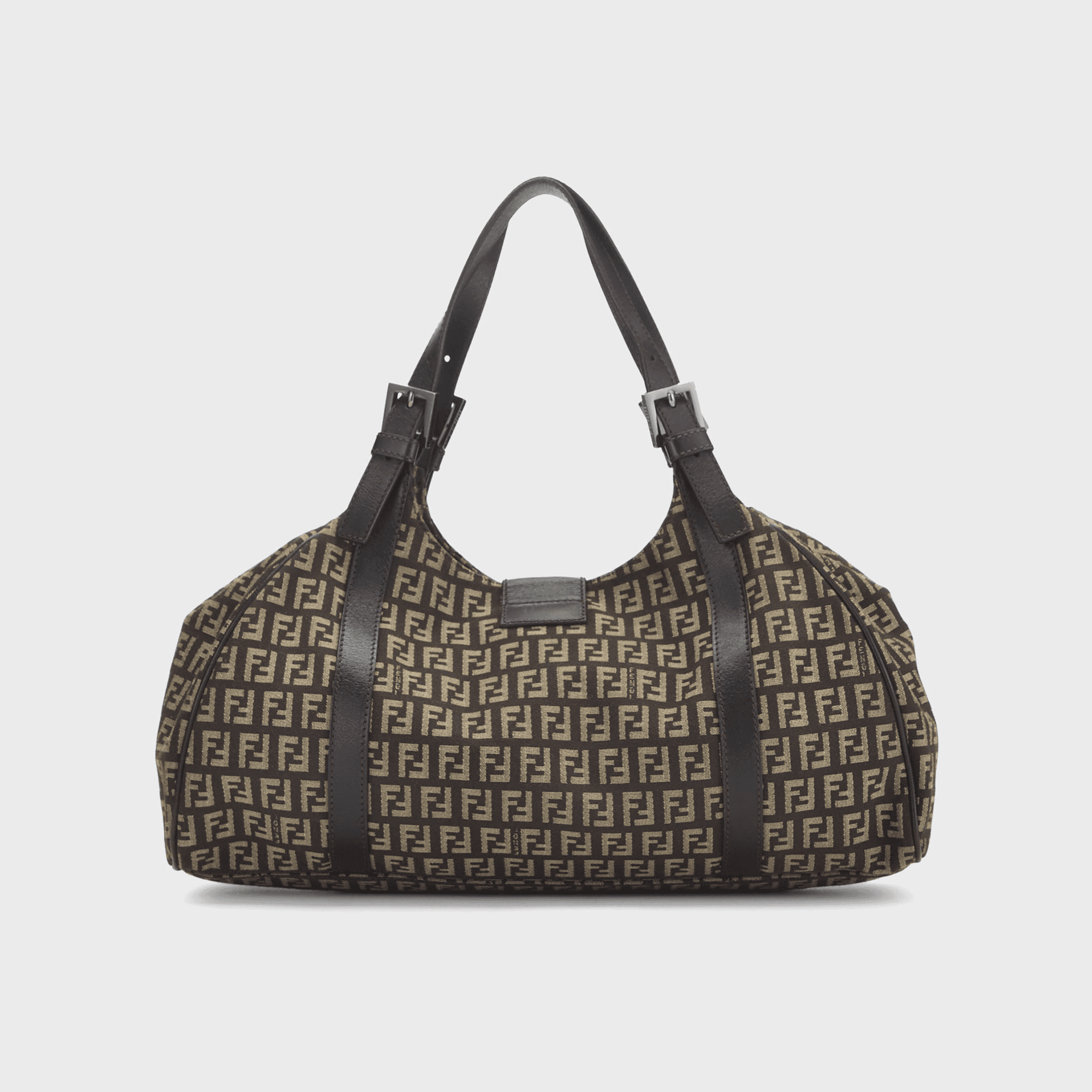 WGACA Fendi Zucchino Borsa Sporty Shoulder Bag - Brown — Image 2
